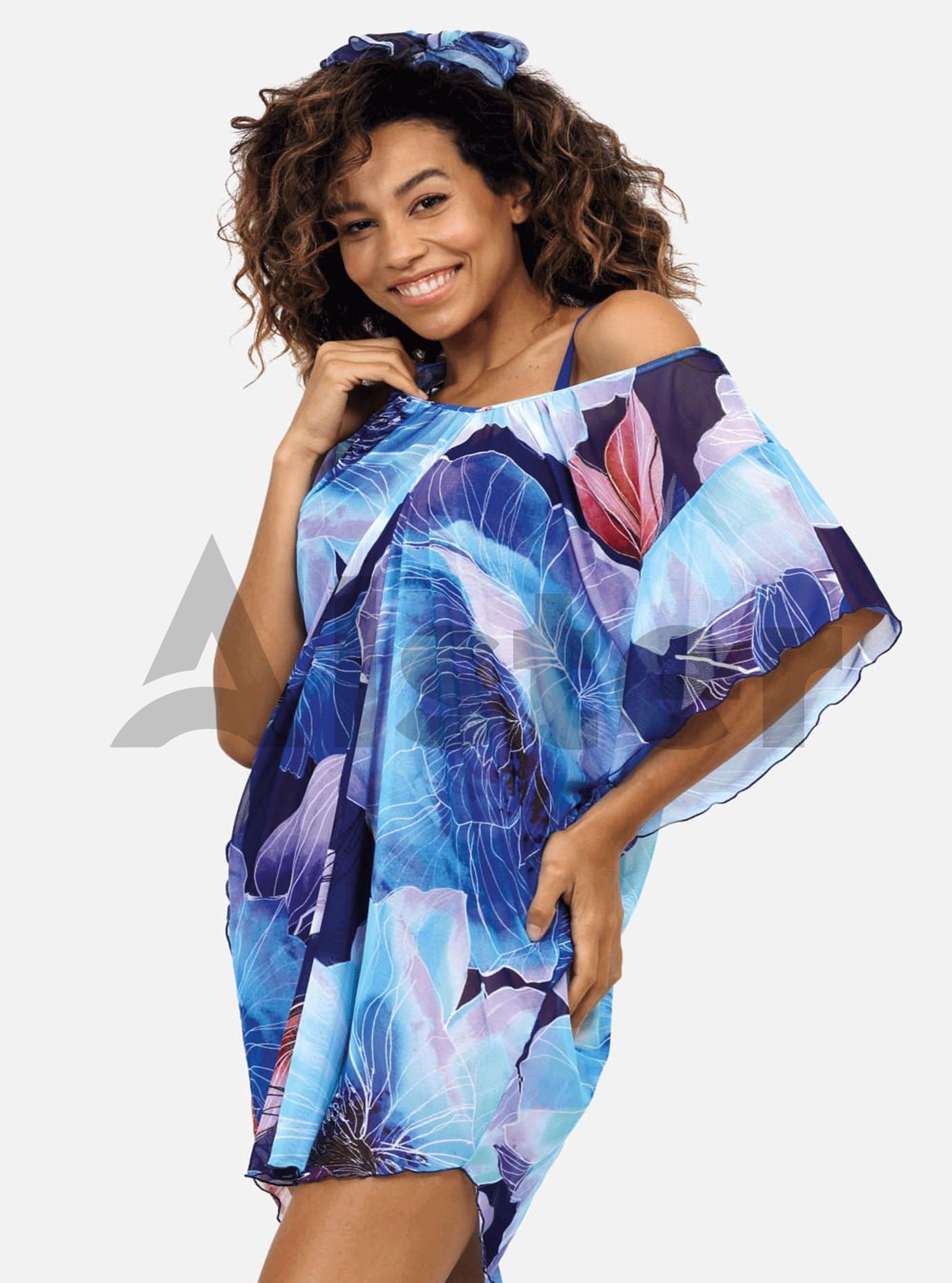 Пляжная туника Голубой L/XL (01-T19018): фото - Alster.ua Пляжная туника Голубой L/XL (01-T19018): фото - Alster.ua