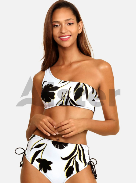 Раздельный купальник на одно плечо