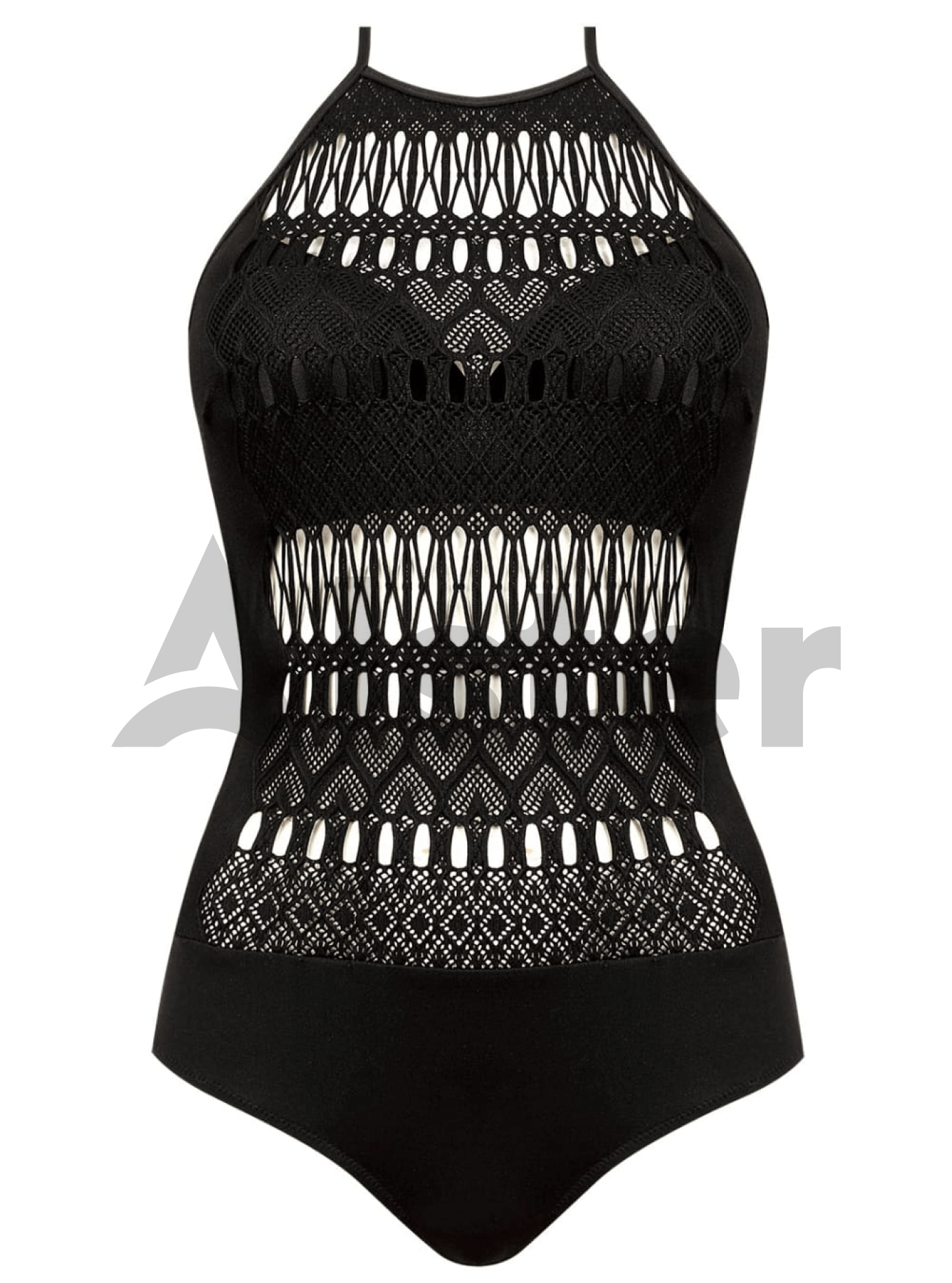 Сдельный купальник с плетением Чёрный S (01-KF20004): фото - Alster.ua Сдельный купальник с плетением Чёрный S (01-KF20004): фото - Alster.ua