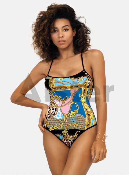 Сдельный купальник с рисунком Сдельный купальник с рисунком