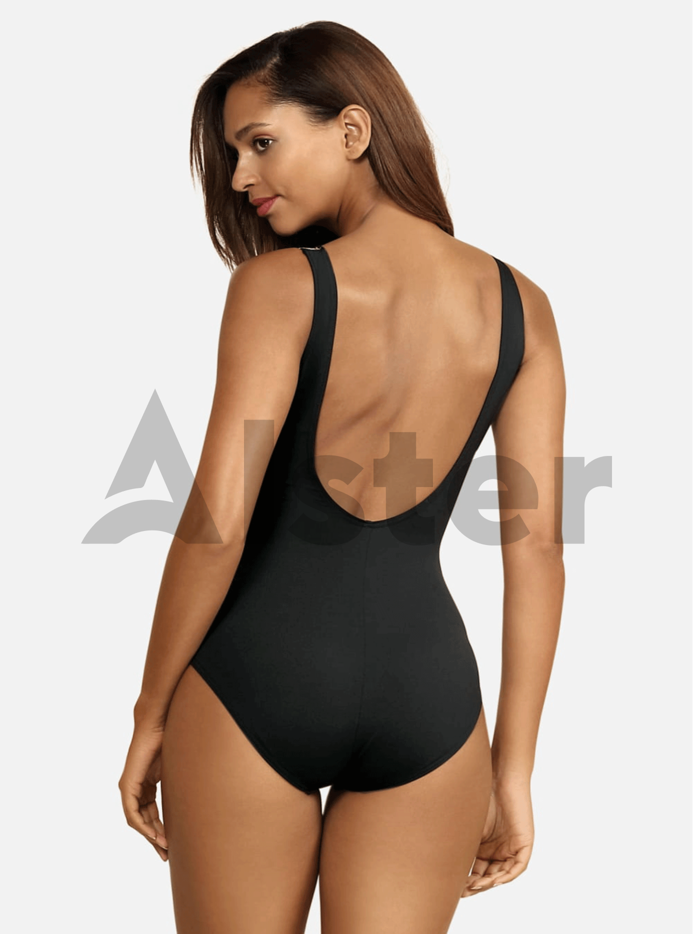 Сдельный купальник с узорами Чёрный 6XL (01-KF20266): фото - Alster.ua