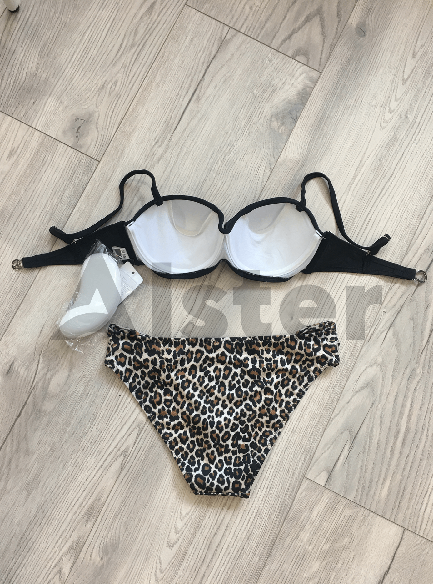 Купальник с леопардовым рисунком Чёрный 42C (01-KG19007): фото - Alster.ua