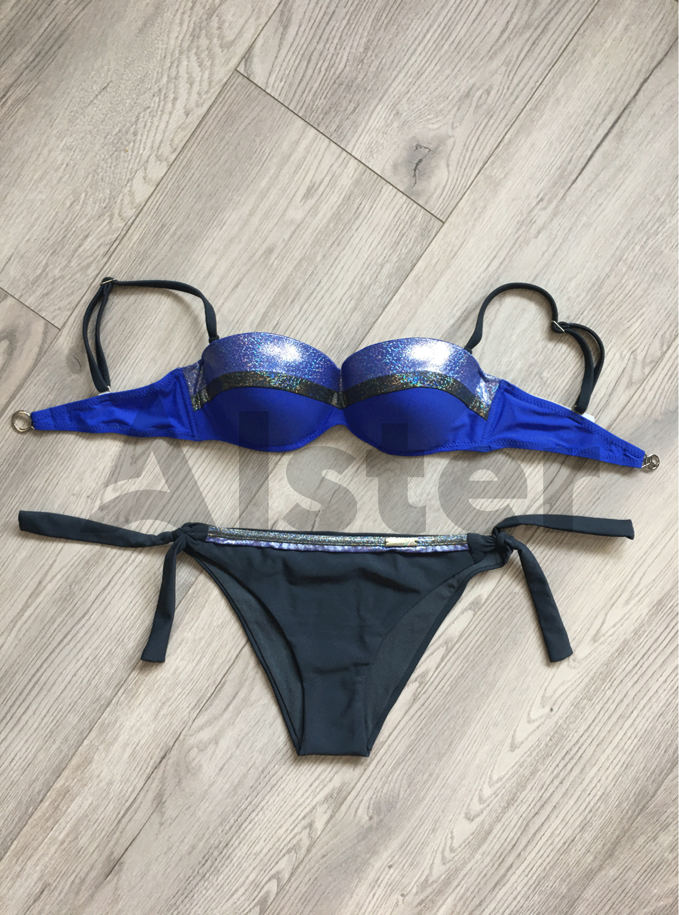 Раздельный купальник с чашкой балконет Чёрный 44B (01-KG19106): фото - Alster.ua