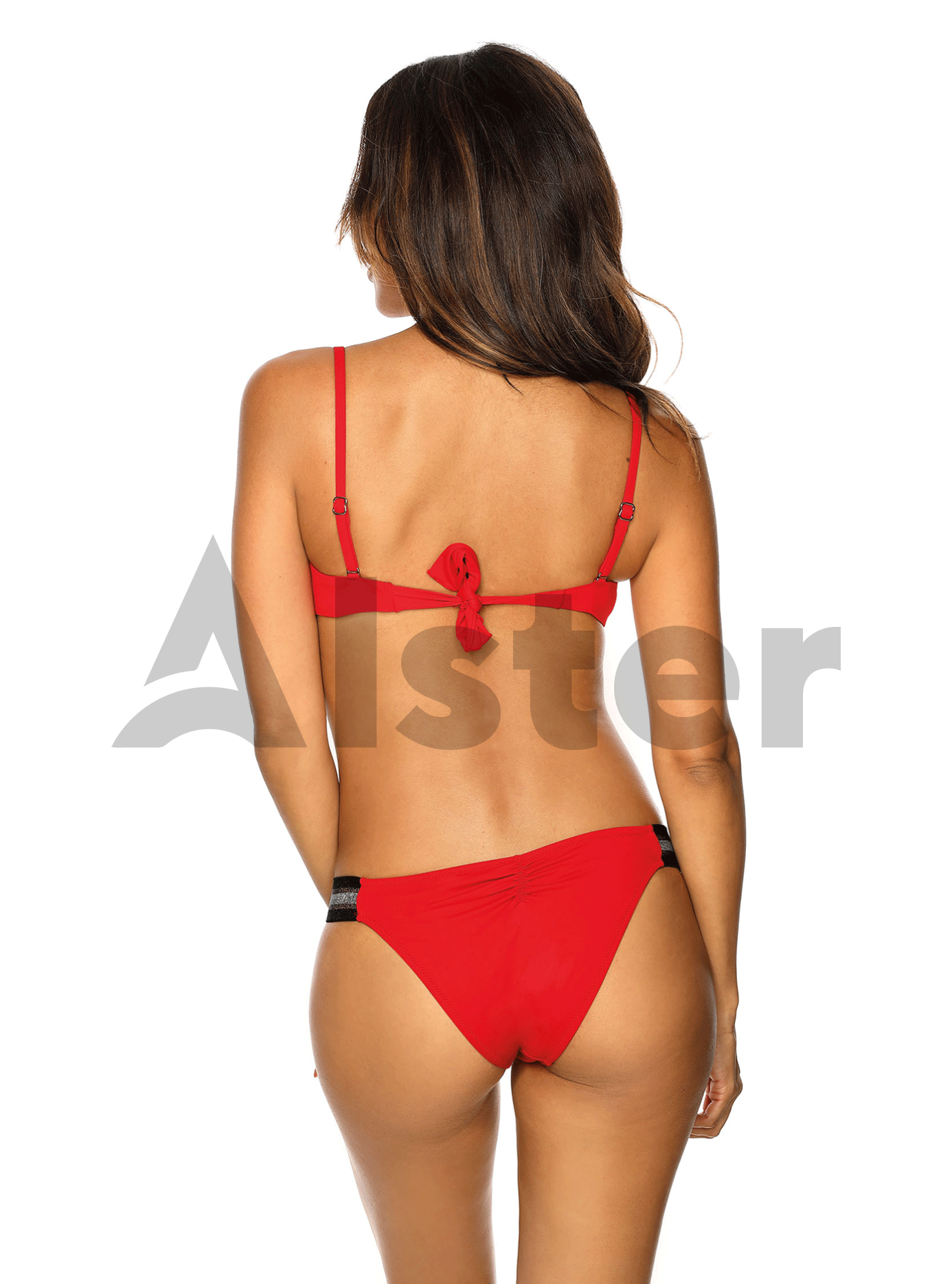 Раздельный купальник с резинками Красный 42 (01-KE19316): фото - Alster.ua