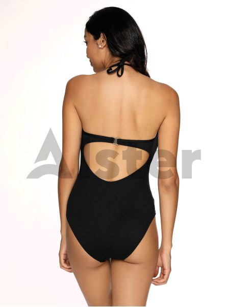 Сдельный купальник с сеткой