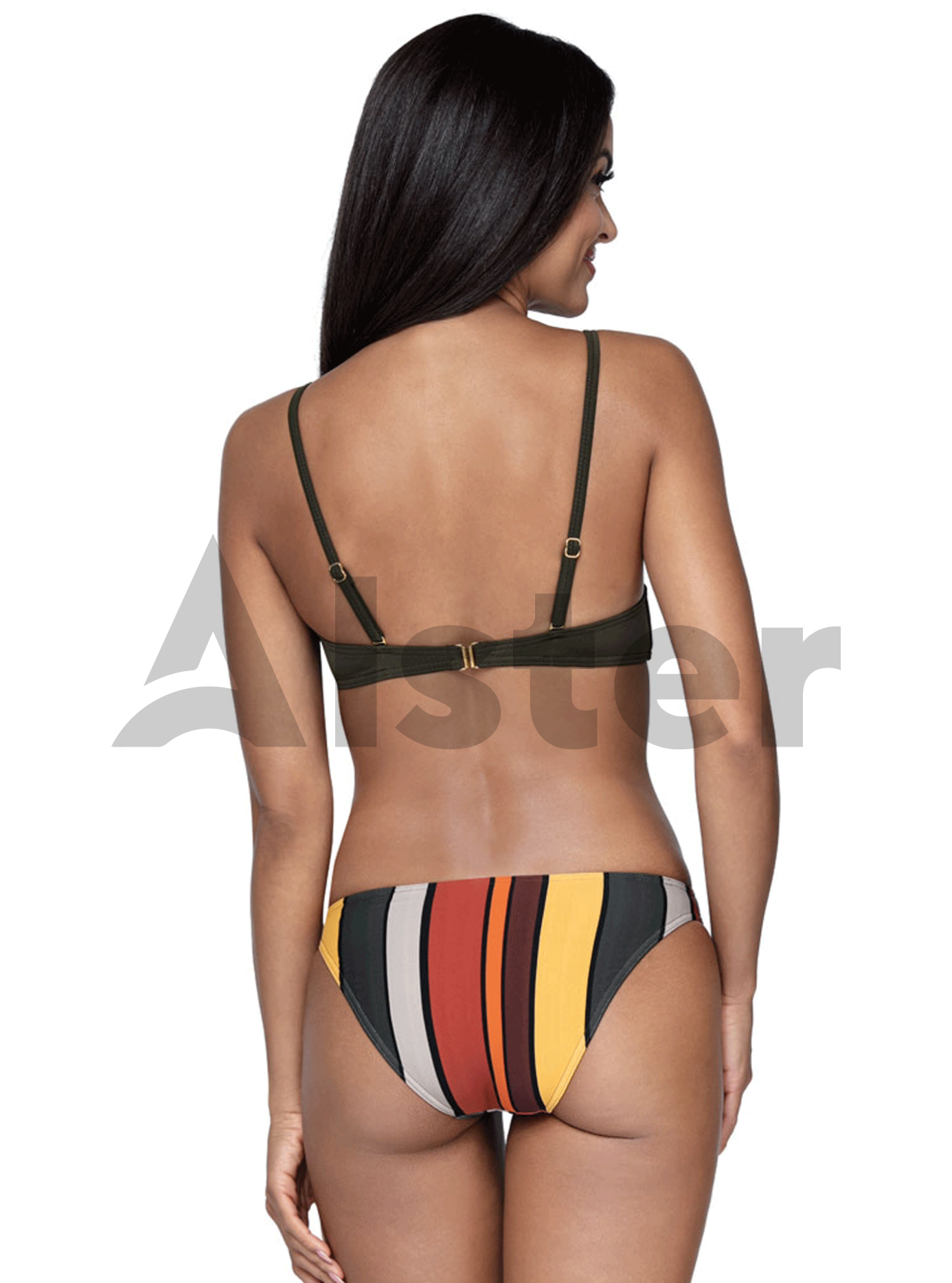 Раздельный комбинированный купальник Хаки 44E (01-KL20027): фото - Alster.ua