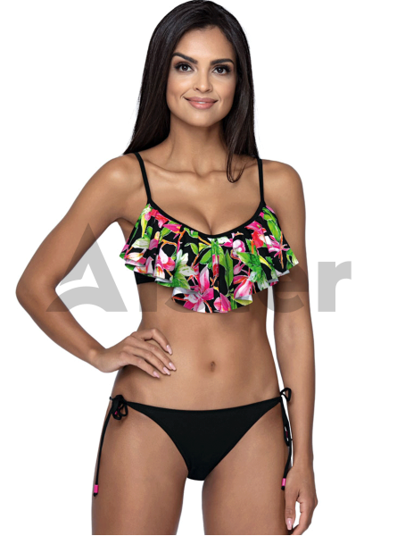 Раздельный купальник с воланом