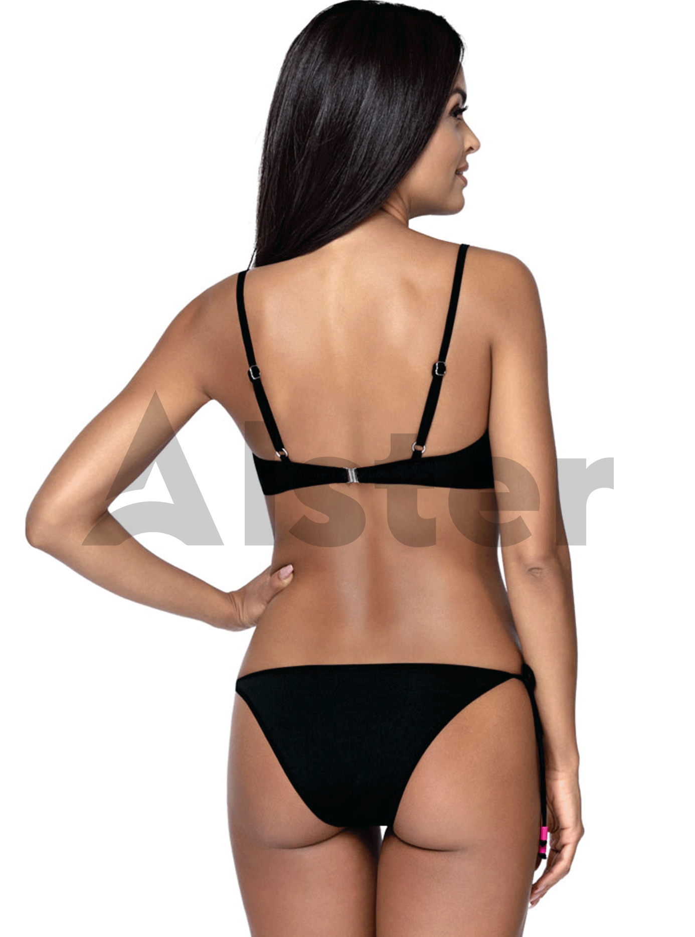 Раздельный купальник с воланом Чёрный 42 (01-KL20058): фото - Alster.ua