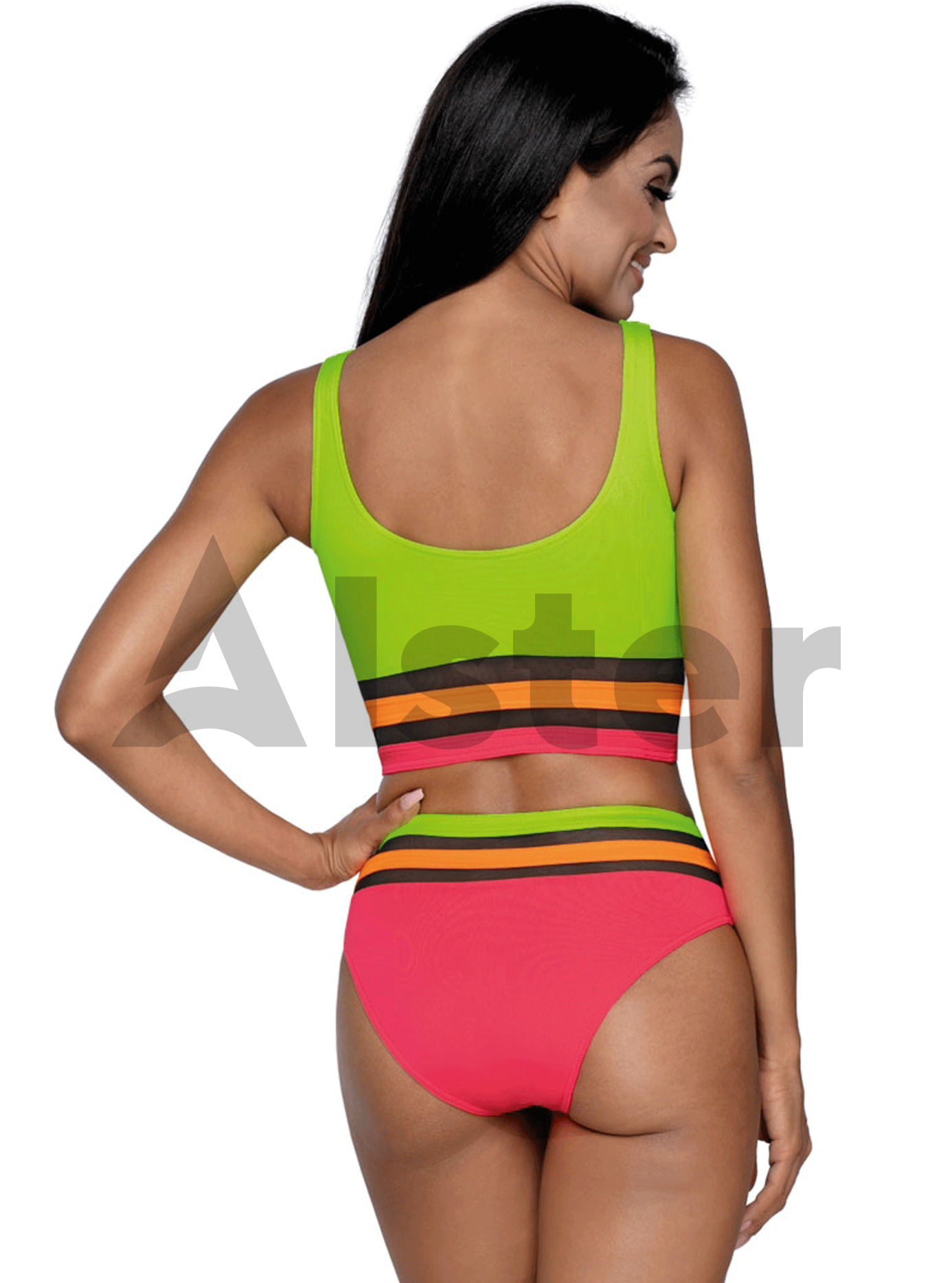 Яркий купальник c топом LORIN L-5143 Лимонный 42 (01-KL211015): фото - Alster.ua