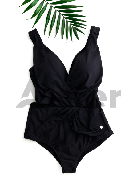 Сдельный купальник с драпировкой