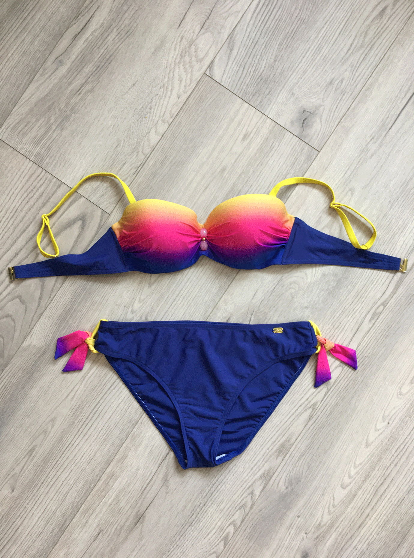 Раздельный купальник балконет Синий 42C (01-K190942): фото - Alster.ua