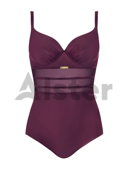 Сдельный купальник с сеточкой