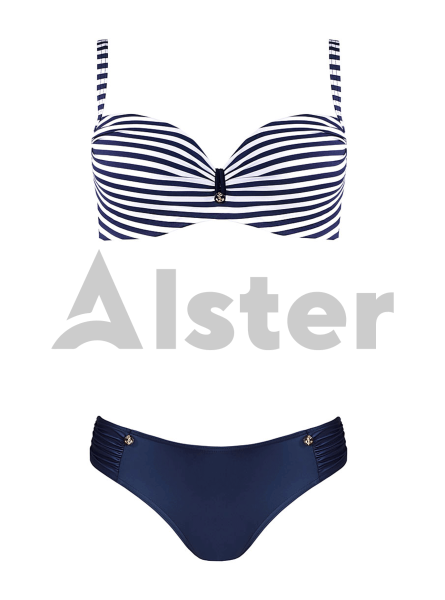 Раздельный купальник с полосатым верхом Раздельный купальник с полосатым верхом