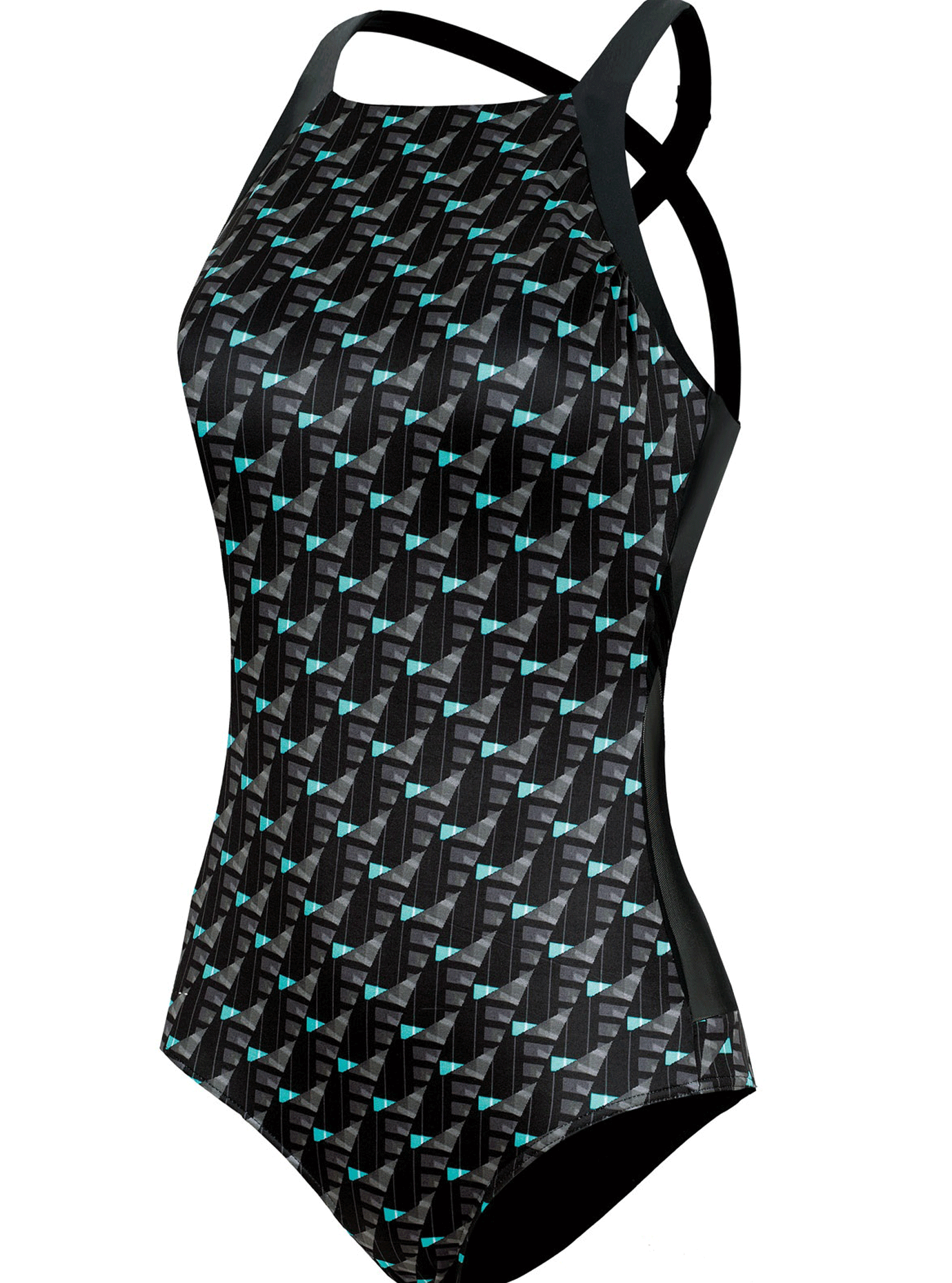 Сдельный спортивный купальник Бирюзовый XL (01-K190862): фото - Alster.ua