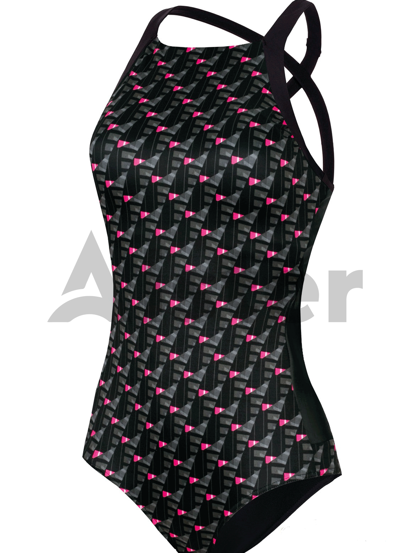 Сдельный спортивный купальник Чёрный 2XL (01-K190877): фото - Alster.ua