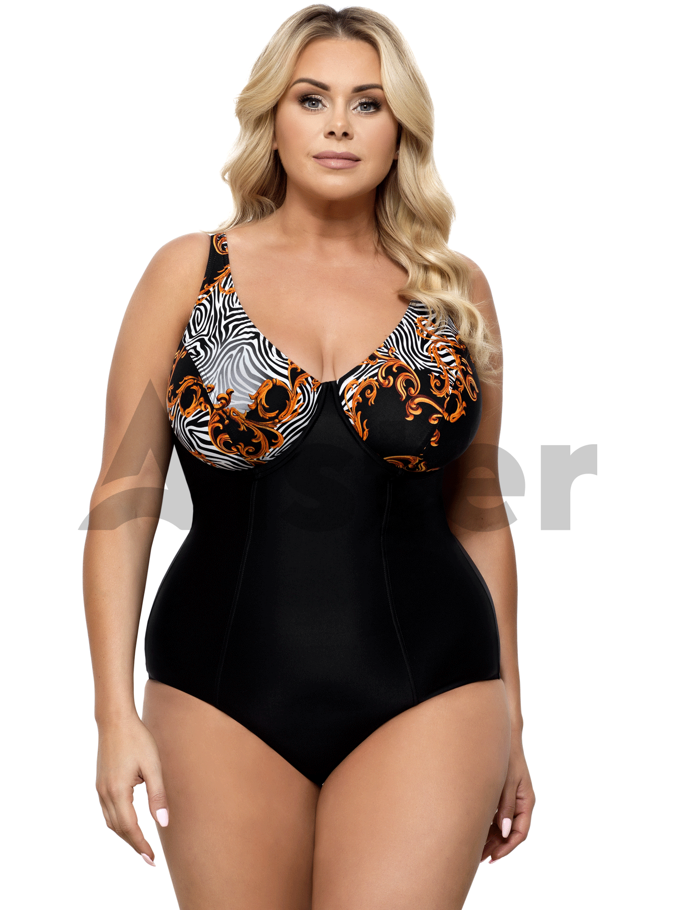 Сдельный купальник LORIN L4386 Чёрный 52C (01-KL21278): фото - Alster.ua