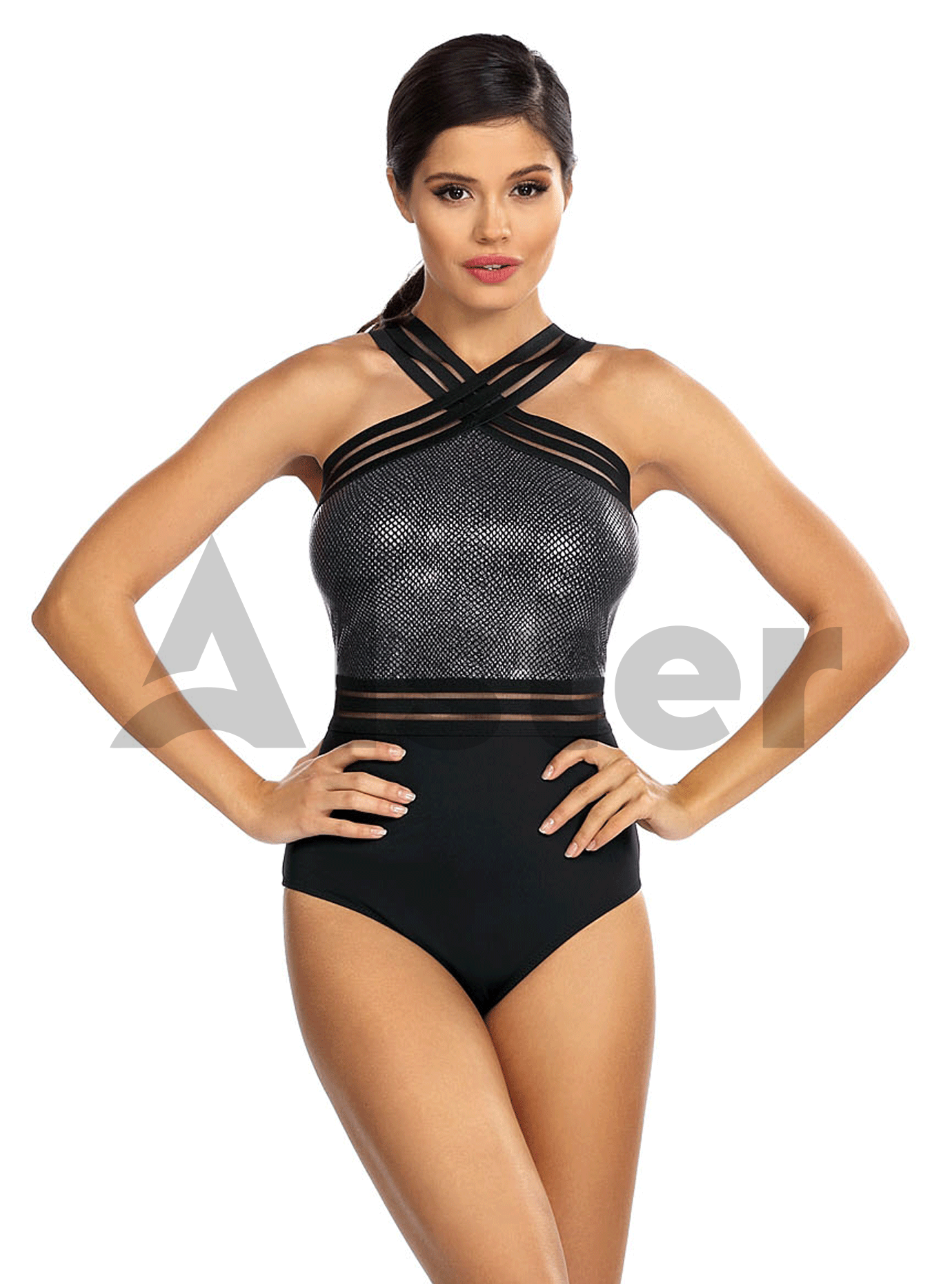 Сдельный купальник LORIN L4413 Чёрный 38 (01-KL21279): фото - Alster.ua