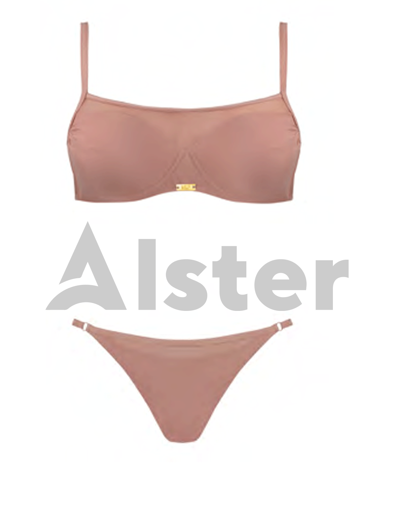 Купальник балконет с сеткой SELF S1002LM Пудровый 42F (01-KS210211): фото - Alster.ua