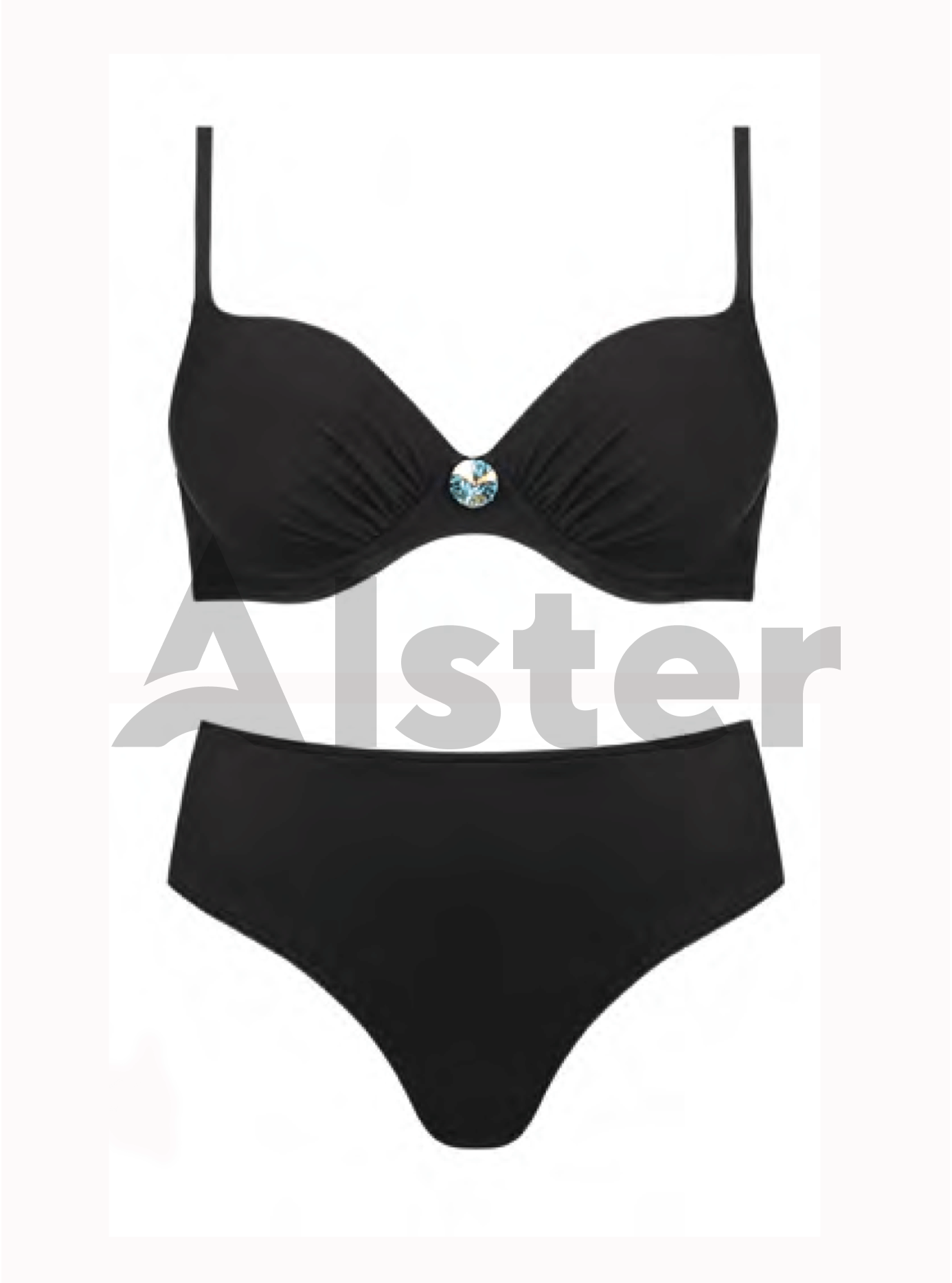 Раздельный купальник SELF S993P Чёрный 40C (02-SO21151): фото - Alster.ua