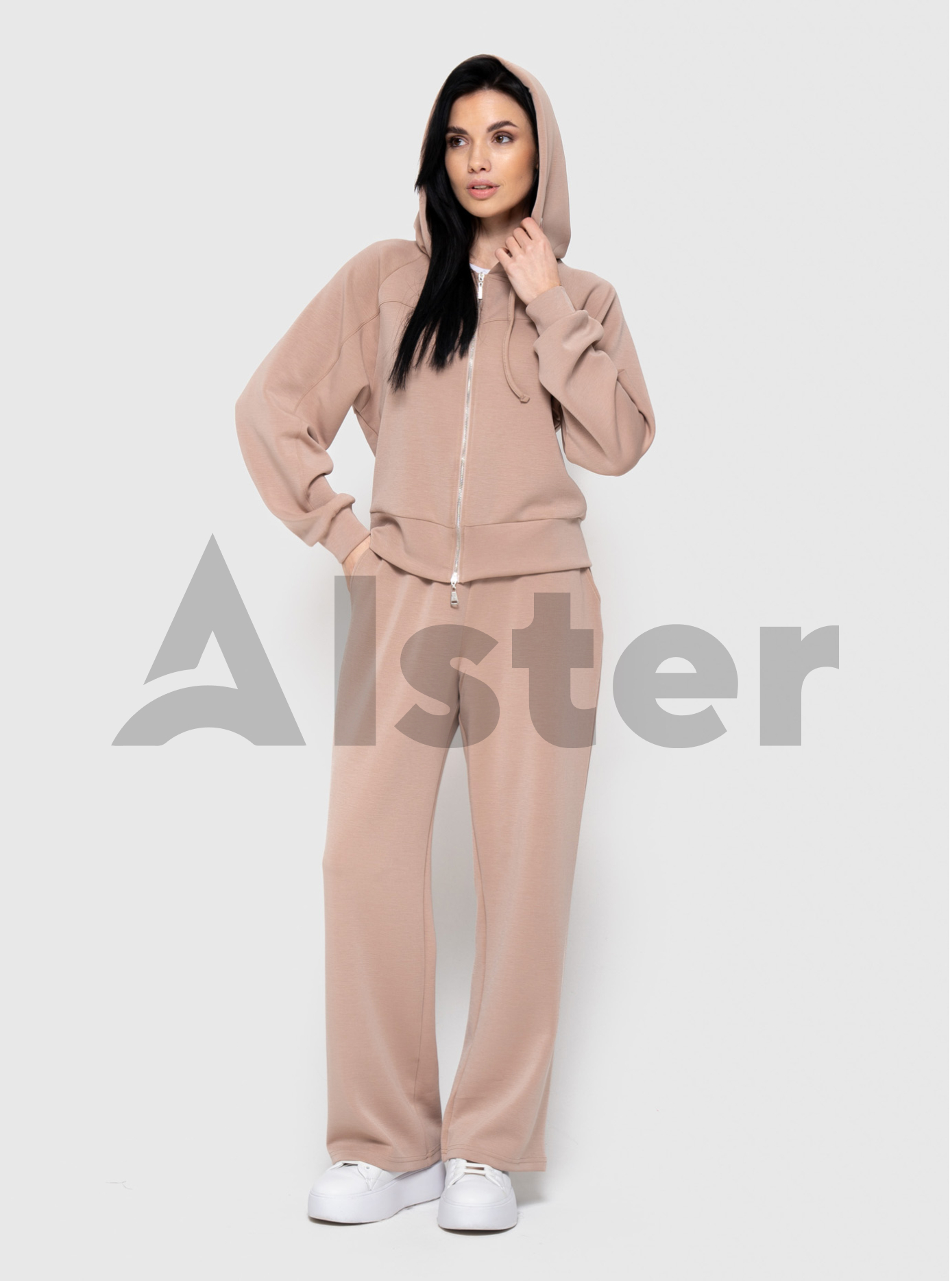 Жіночий трикотажний костюм 025 Sevilen Бежевий 42 (S025-03): фото - Alster.ua