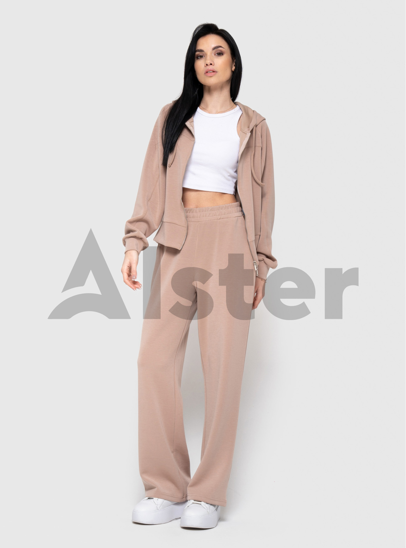 Женский трикотажный костюм 025 Sevilen Бежевый 38 (S025-01): фото - Alster.ua