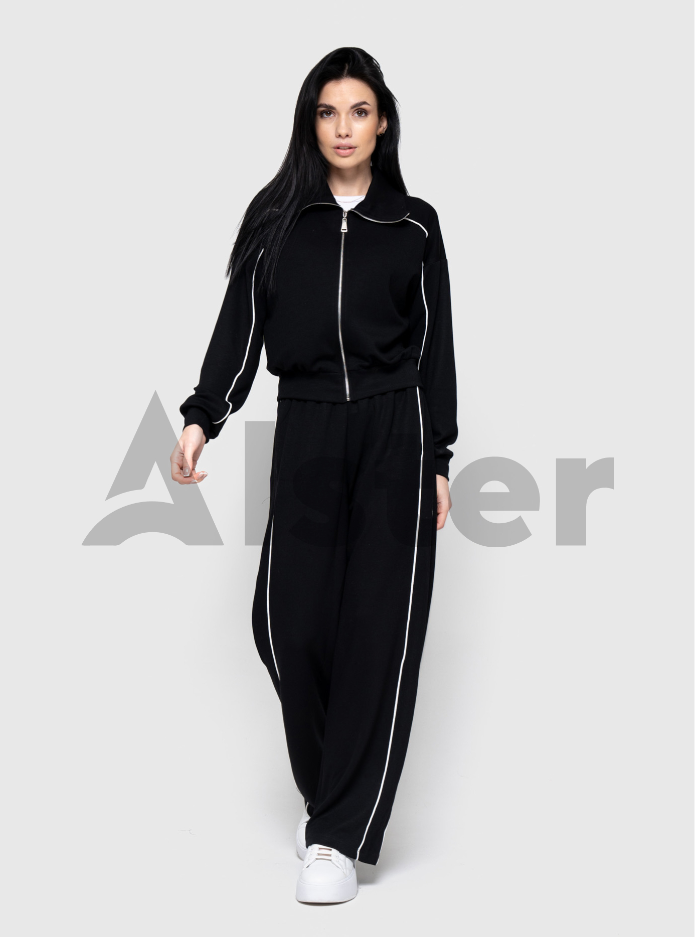 Стильный трикотажный женский костюм 138 Sevilen Чёрный 40 (S138-03): фото - Alster.ua