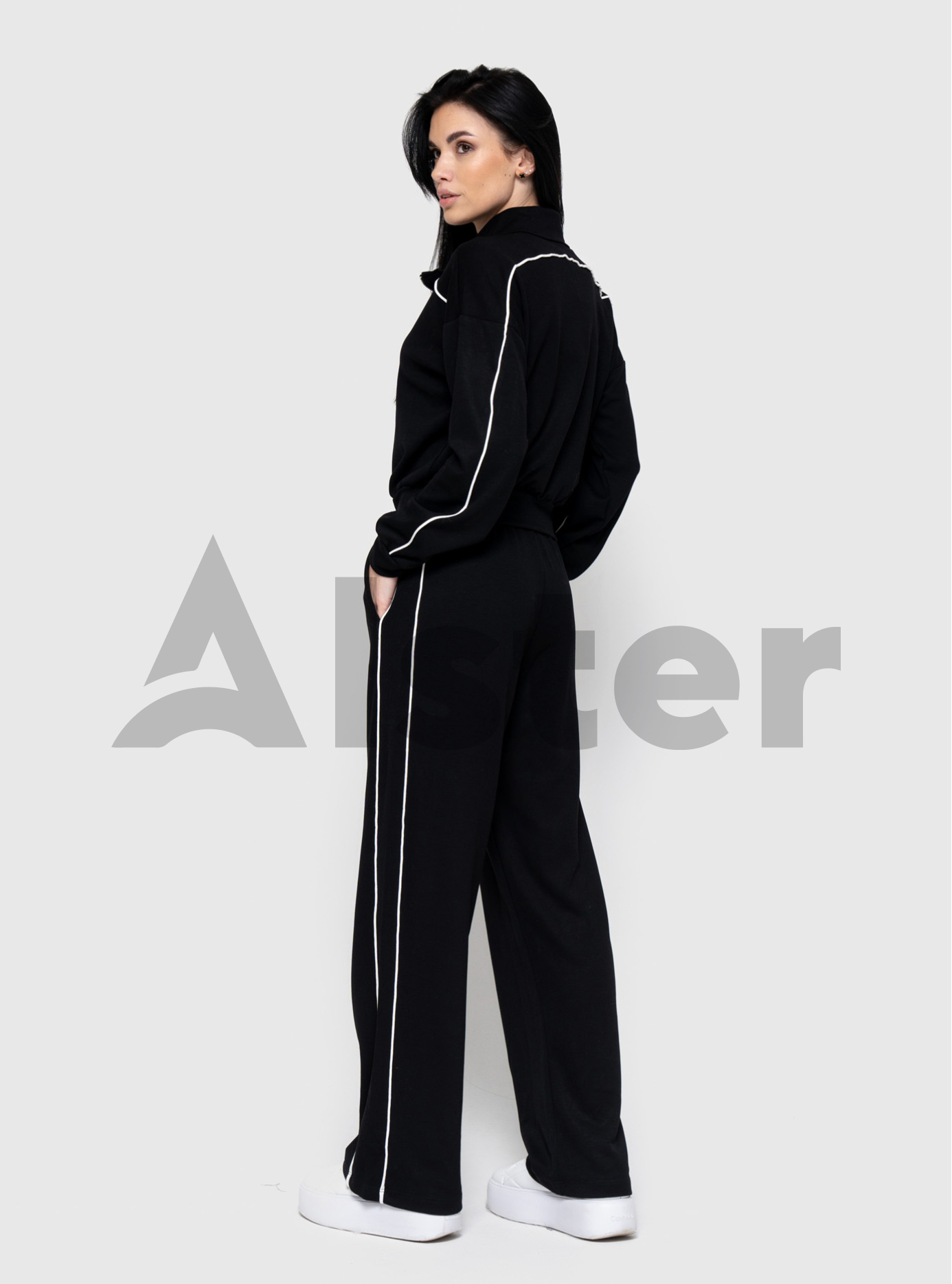 Стильный трикотажный женский костюм 138 Sevilen Чёрный 40 (S138-03): фото - Alster.ua