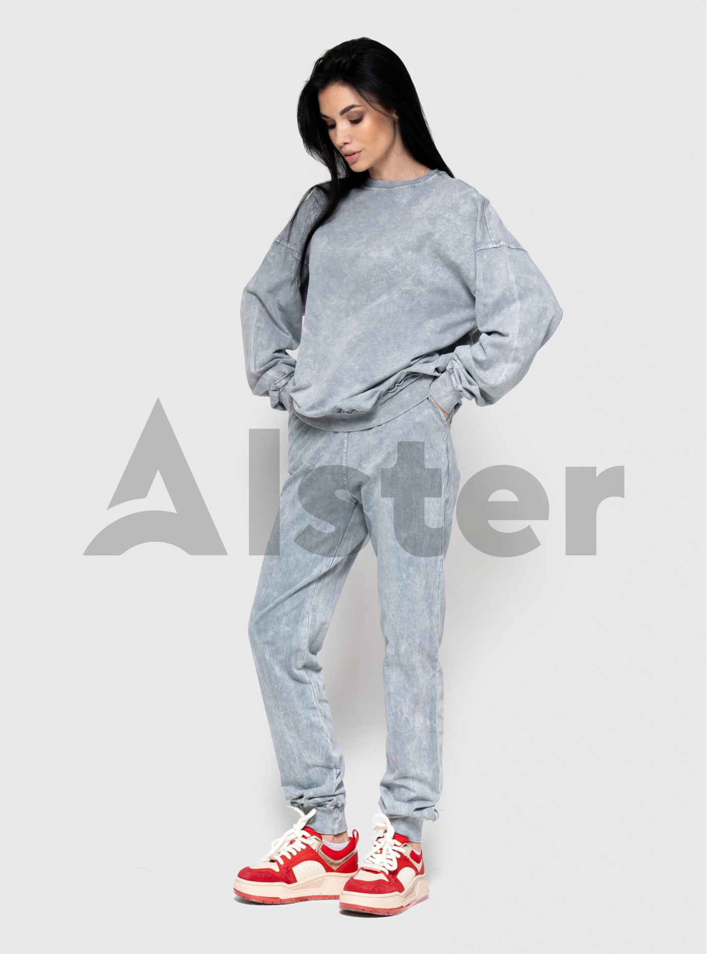 Трикотажный женский костюм 142 Sevilen Серо-голубой 38 (S142-01): фото - Alster.ua