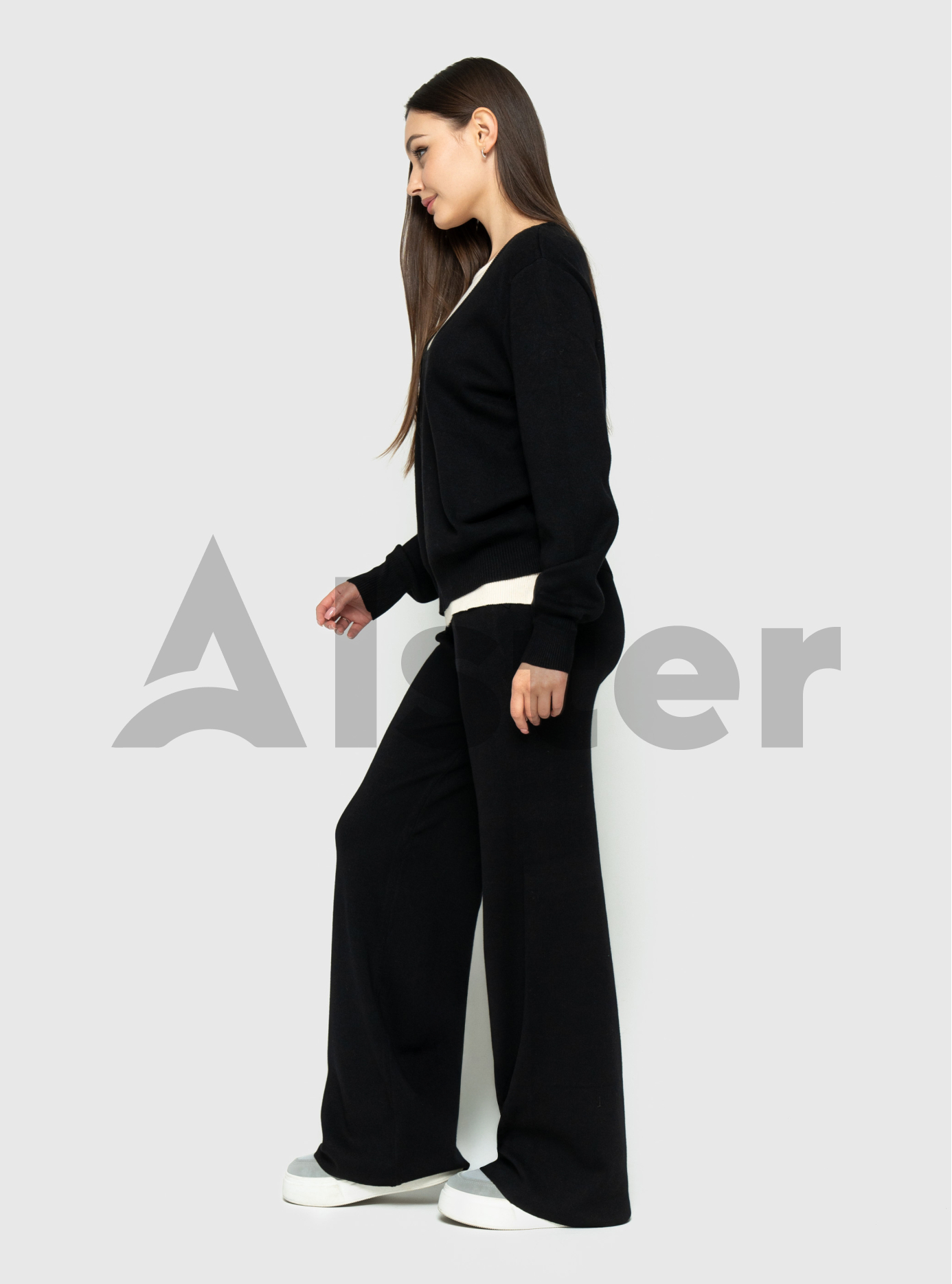 Трикотажный женский костюм 2515 Чёрный M (A2515-01): фото - Alster.ua