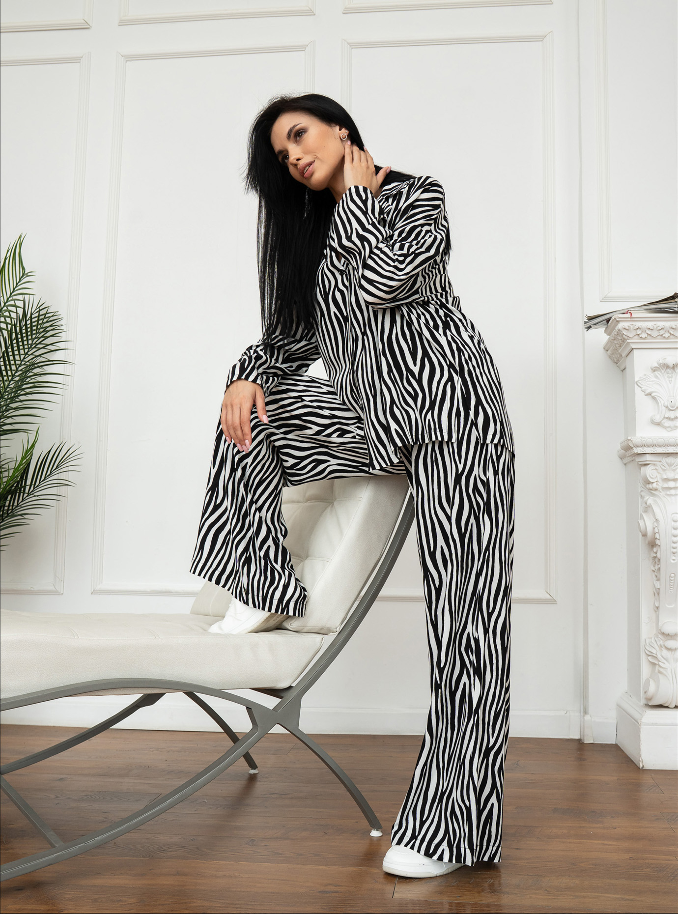 Стильный трикотажный женский костюм Samange K-014 Чёрный 2XL (K-014-11): фото - Alster.ua