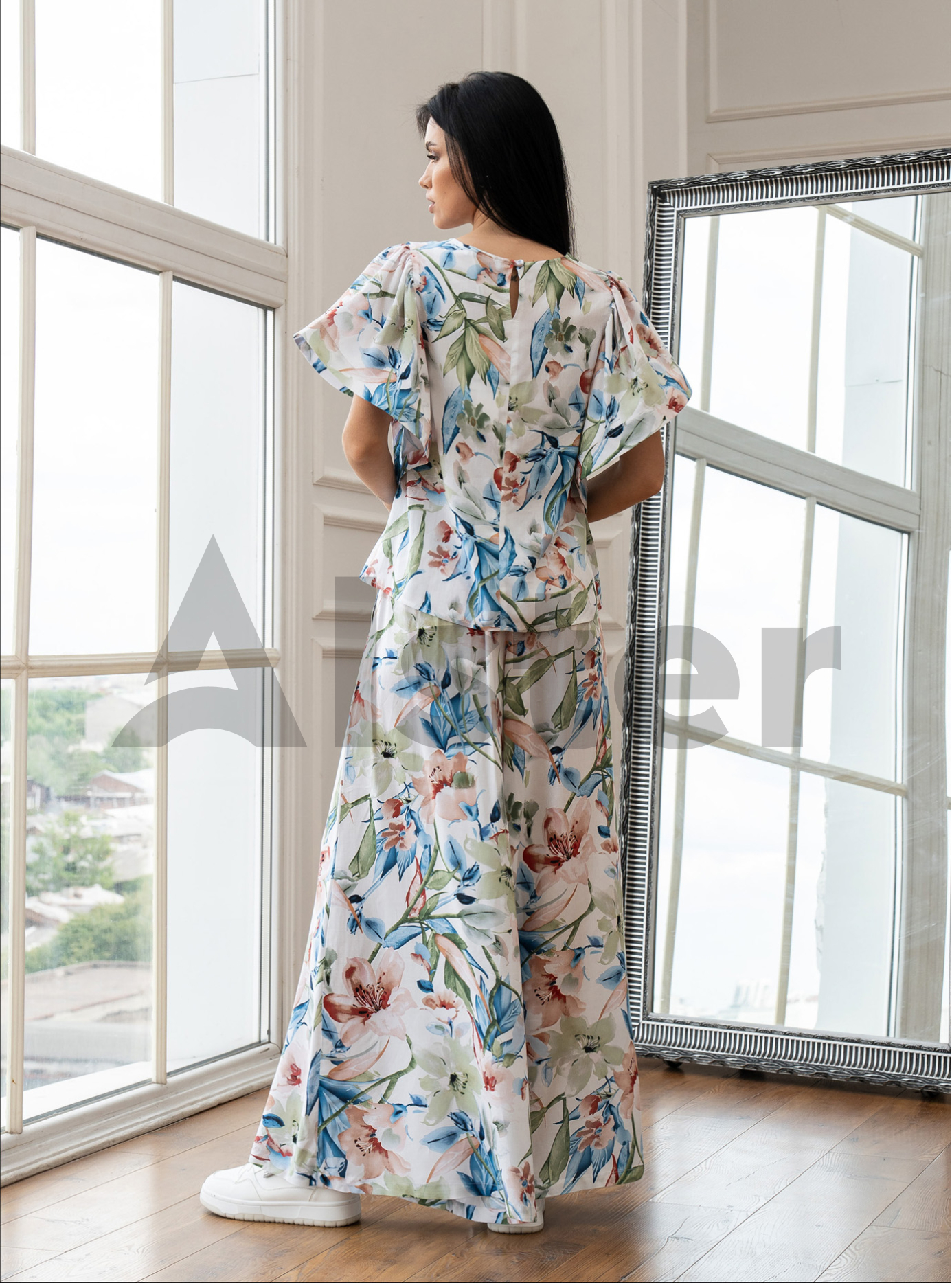 Стильный трикотажный женский костюм Samange K-033 Молочный L (K-033-03): фото - Alster.ua