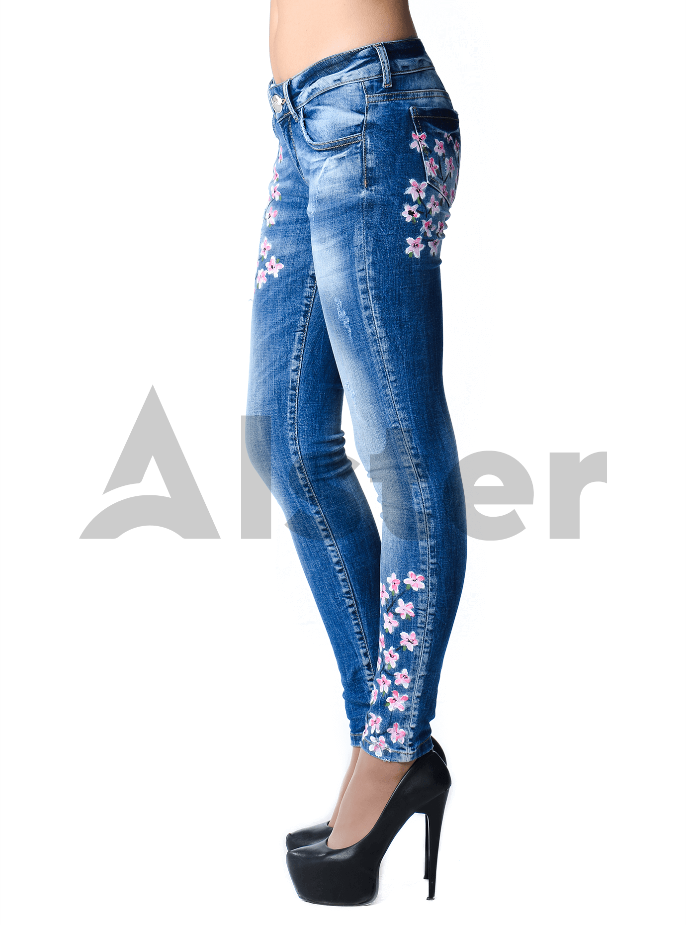 Джинсы леггинсы женские Серый 42 (01-O17003): фото - Alster.ua