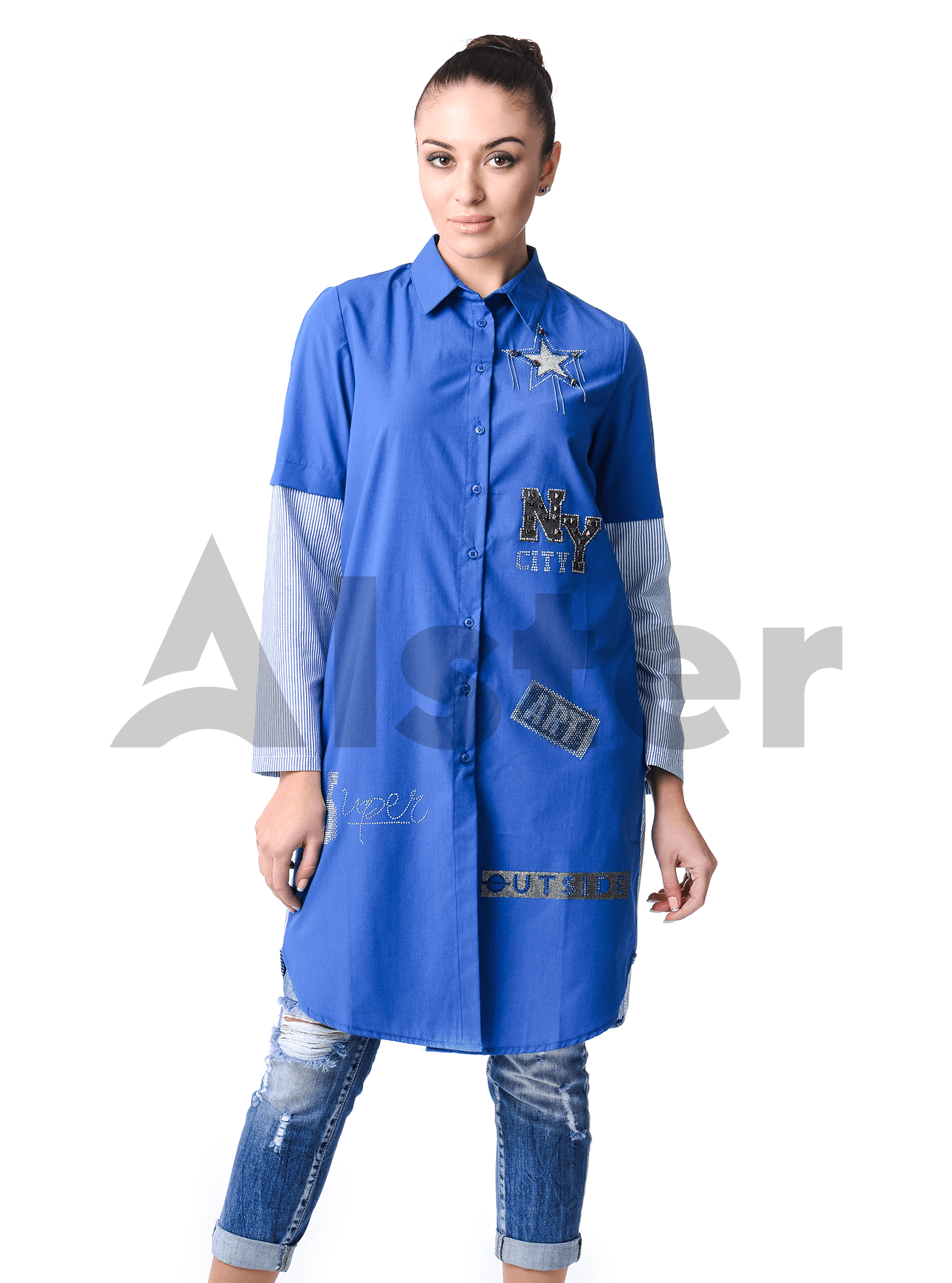 Рубашка Серый 42 (01-O16026): фото - Alster.ua