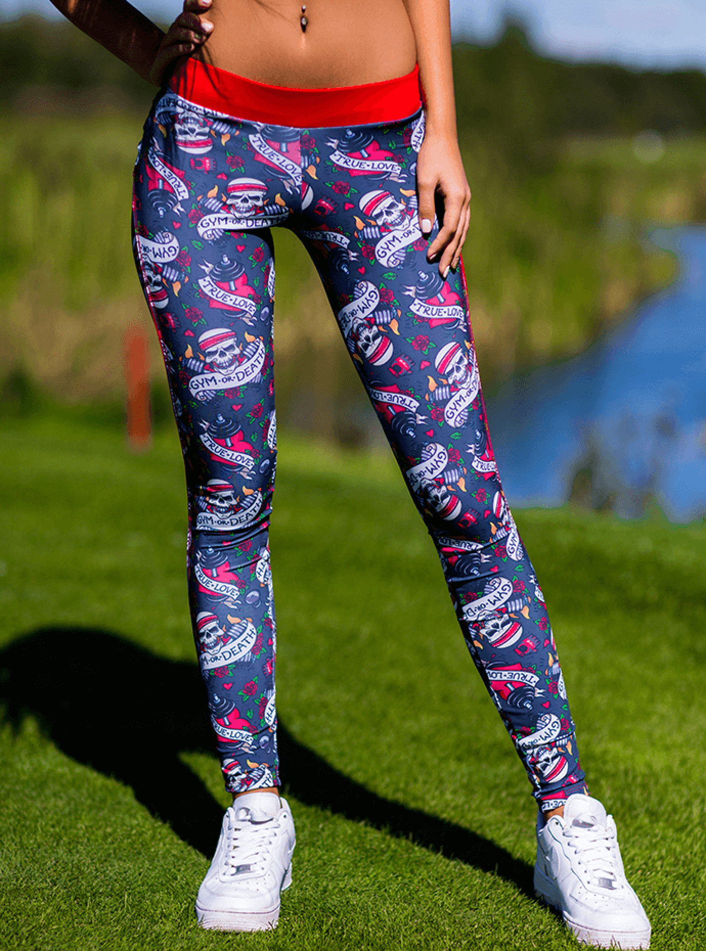 Лосины женские Tattoo Sculls Серый S (01-F171067): фото - Alster.ua