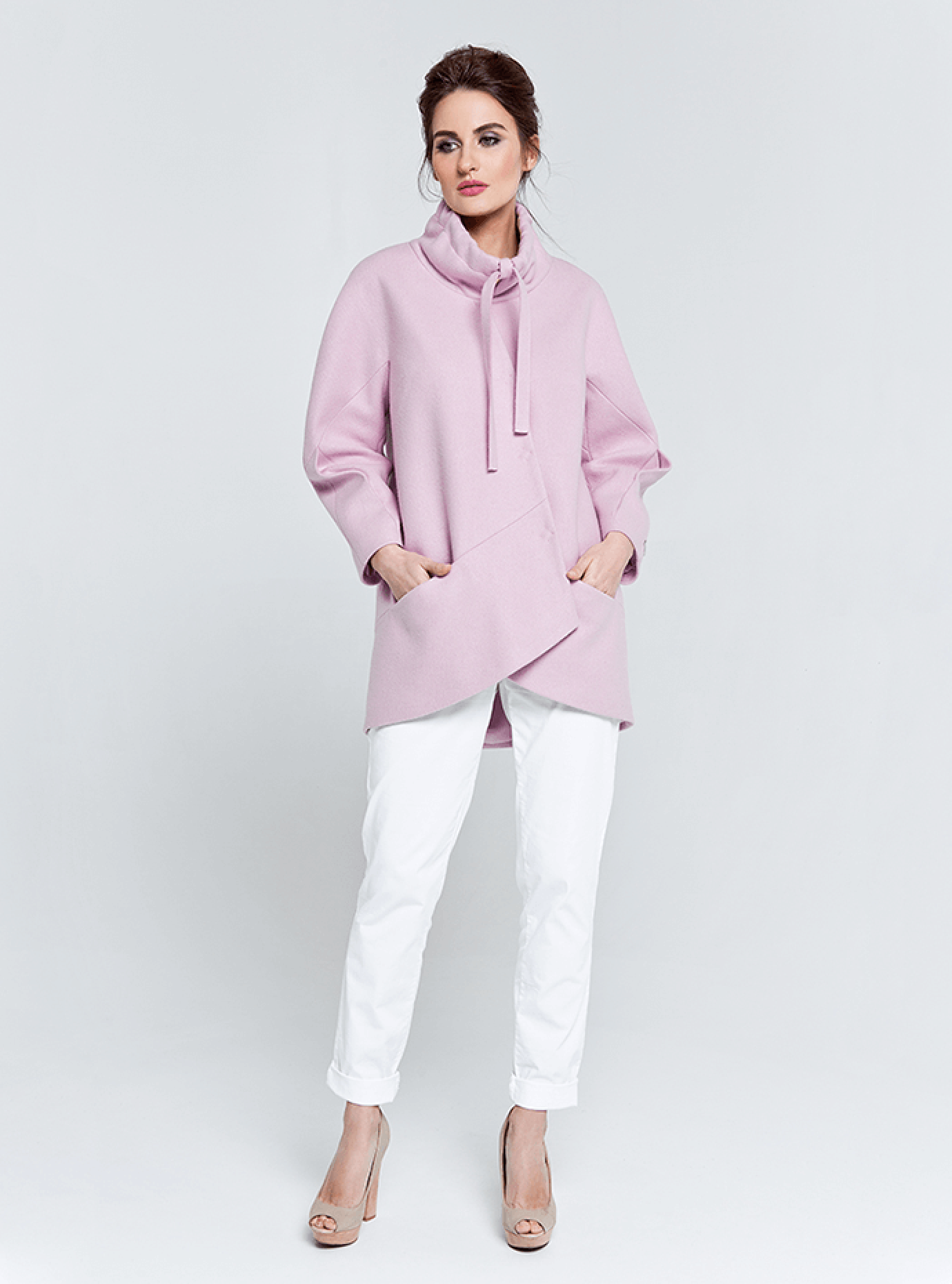 Пальто демисезонное с принтом на спине Розовый 42 (07-P17005): фото - Alster.ua Пальто демисезонное с принтом на спине Розовый 42 (07-P17005): фото - Alster.ua