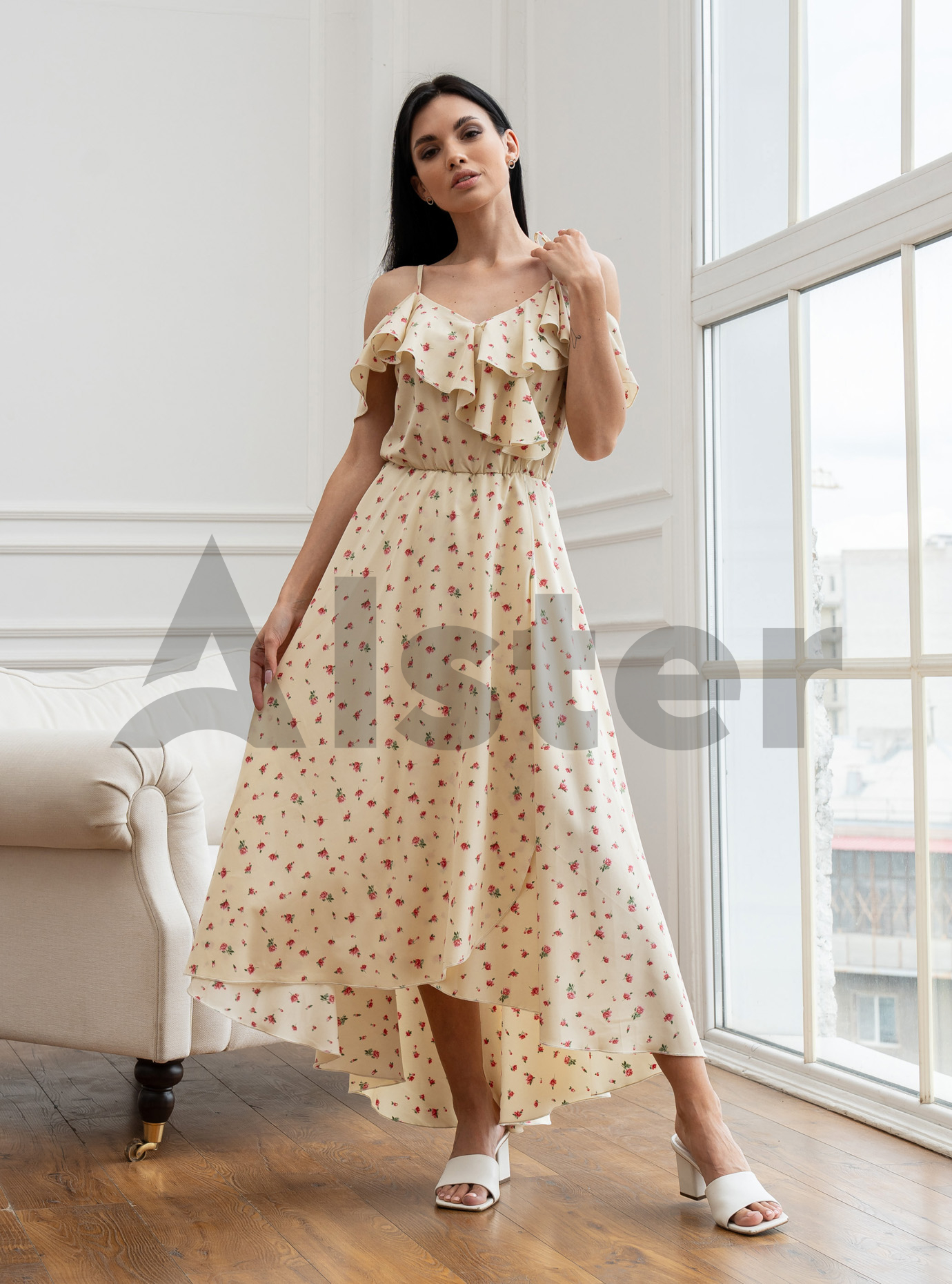 Длинный сарафан 777 с завязками Бежевый XL (A777-2-04): фото - Alster.ua Длинный сарафан 777 с завязками Бежевый XL (A777-2-04): фото - Alster.ua