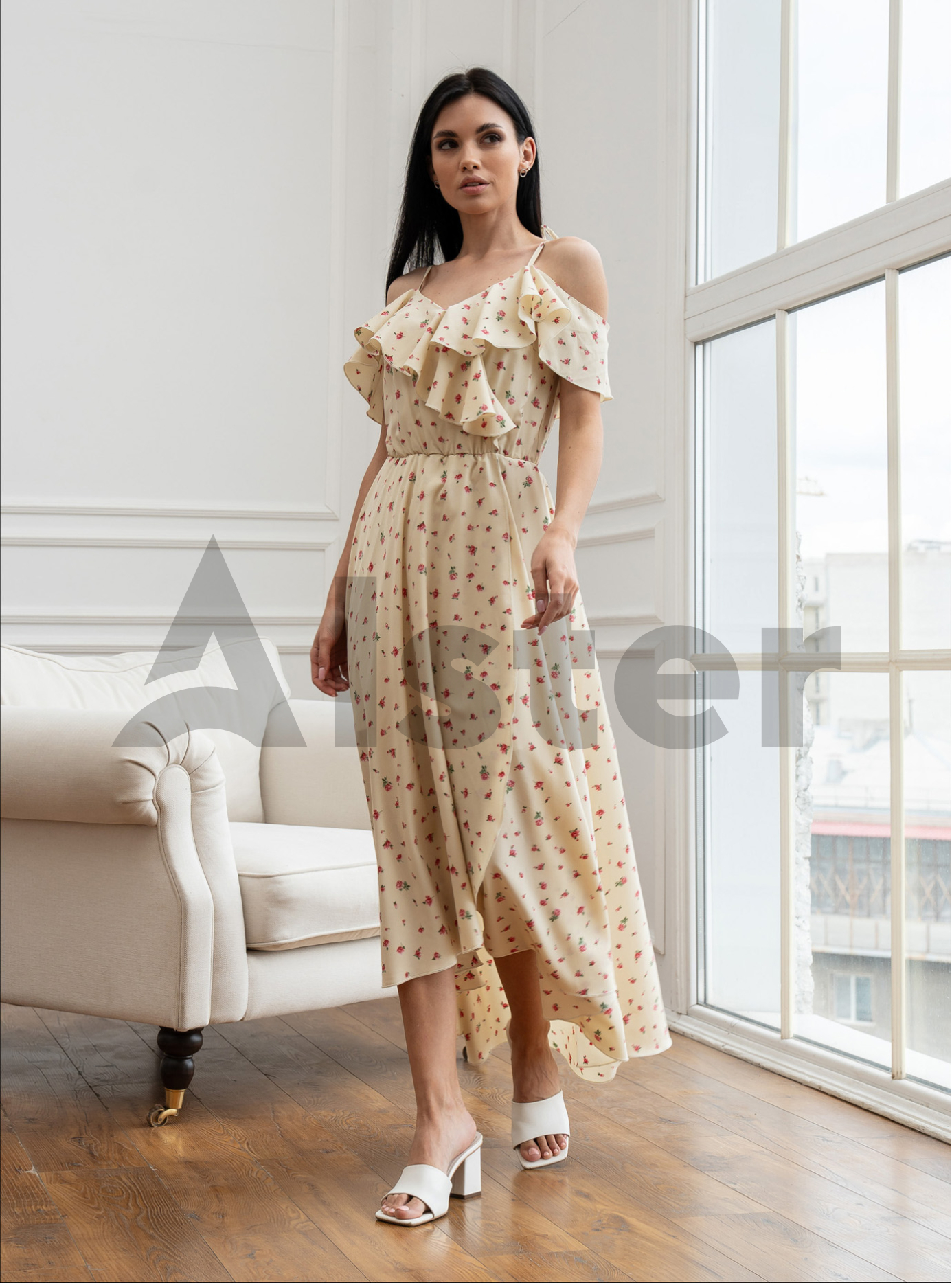 Длинный сарафан 777 с завязками Бежевый XL (A777-2-04): фото - Alster.ua Длинный сарафан 777 с завязками Бежевый XL (A777-2-04): фото - Alster.ua