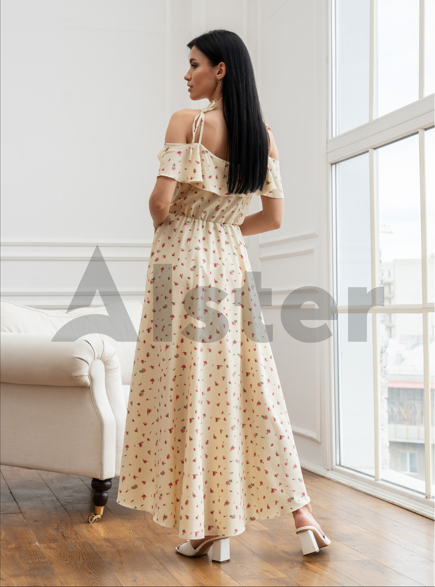 Длинный сарафан 777 с завязками Бежевый XL (A777-2-04): фото - Alster.ua Длинный сарафан 777 с завязками Бежевый XL (A777-2-04): фото - Alster.ua