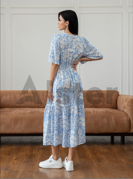 Длинное элегантное платье Nolvit P-136