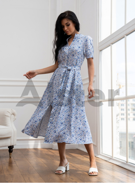Длинное платье с коротким рукавом Nolvit PO-337