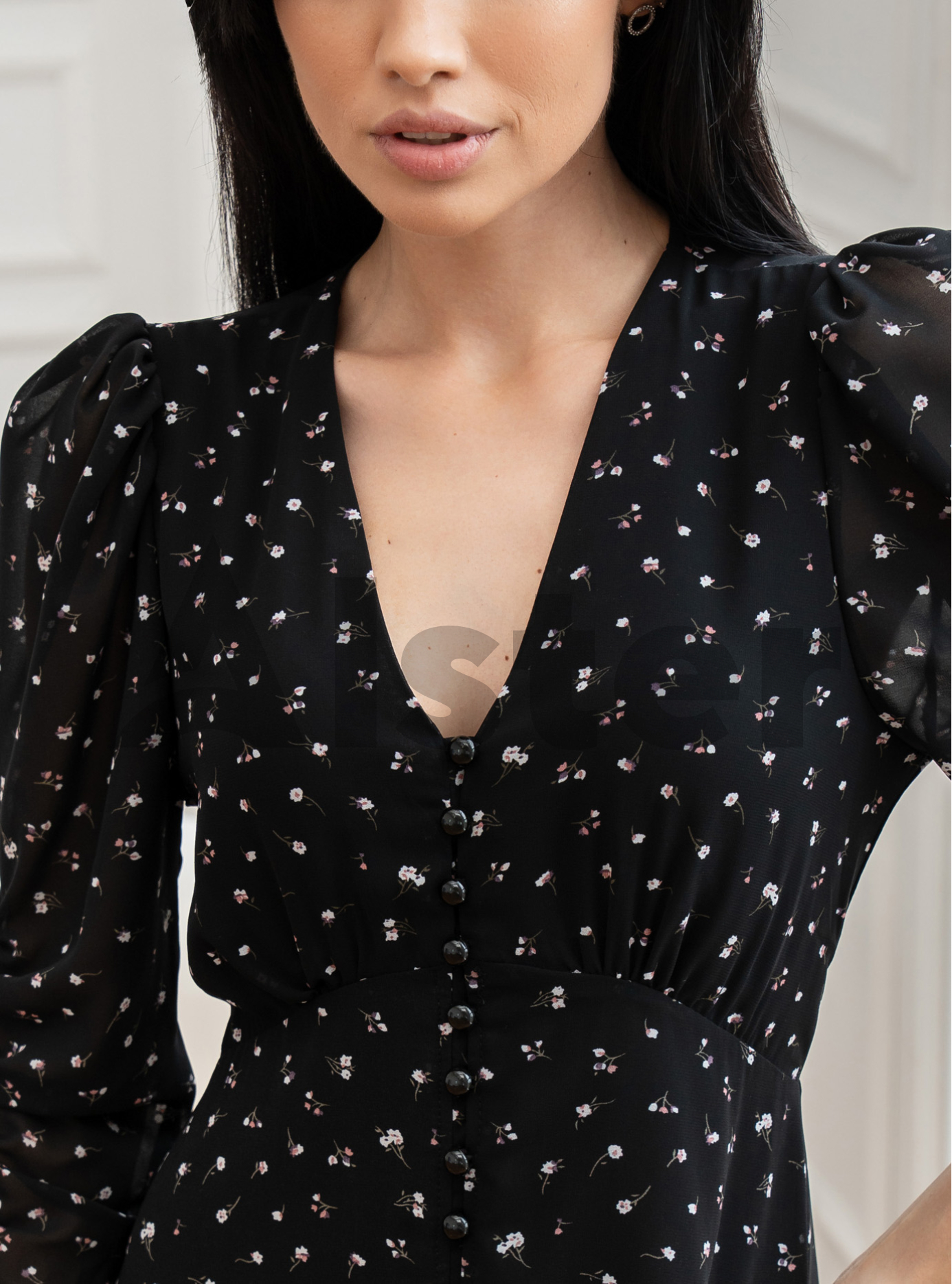 Длинное платье 856 с рукавом Чёрный 48 (A856-07): фото - Alster.ua Длинное платье 856 с рукавом Чёрный 48 (A856-07): фото - Alster.ua