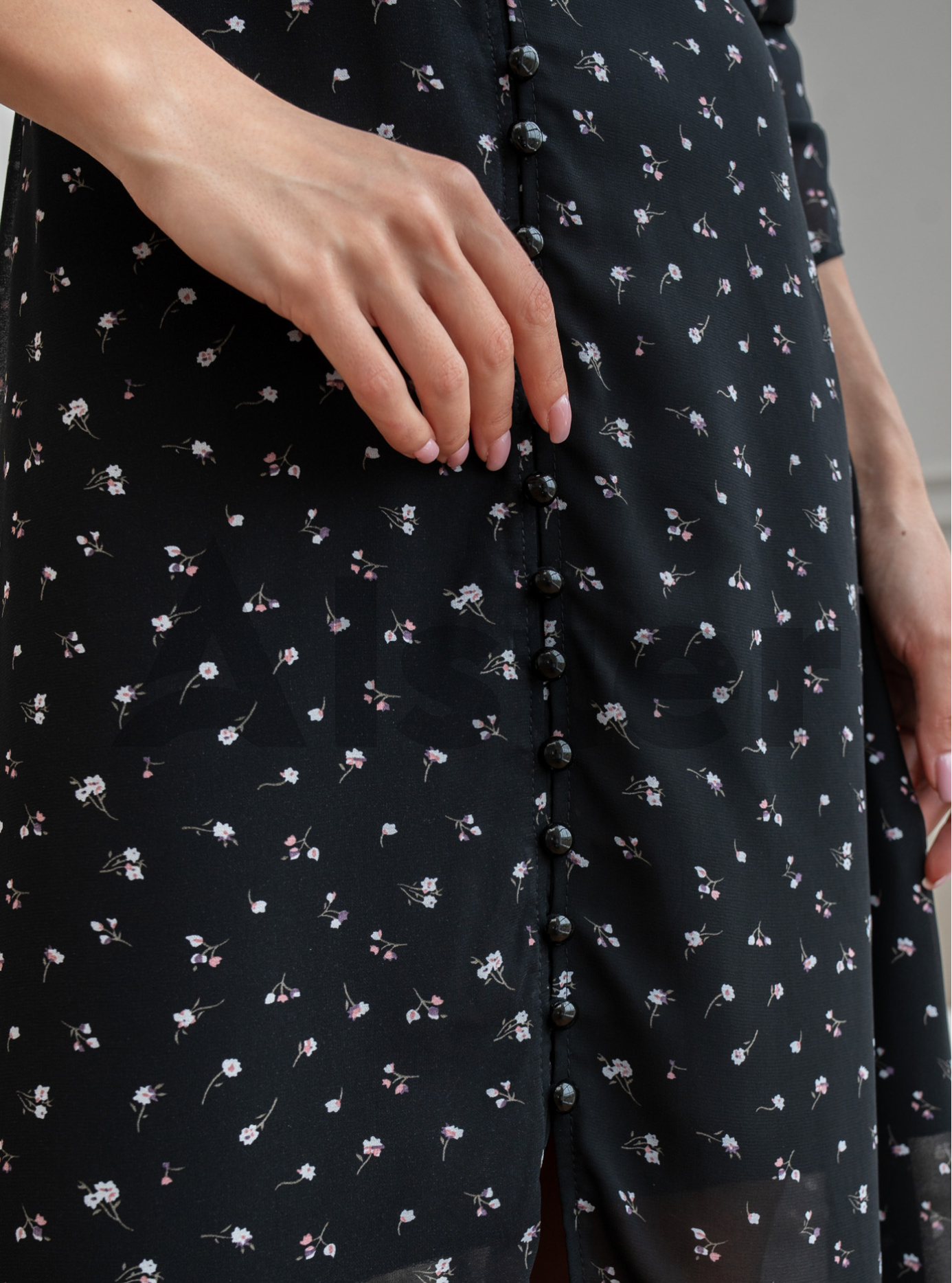 Длинное платье 856 с рукавом Чёрный 48 (A856-07): фото - Alster.ua Длинное платье 856 с рукавом Чёрный 48 (A856-07): фото - Alster.ua