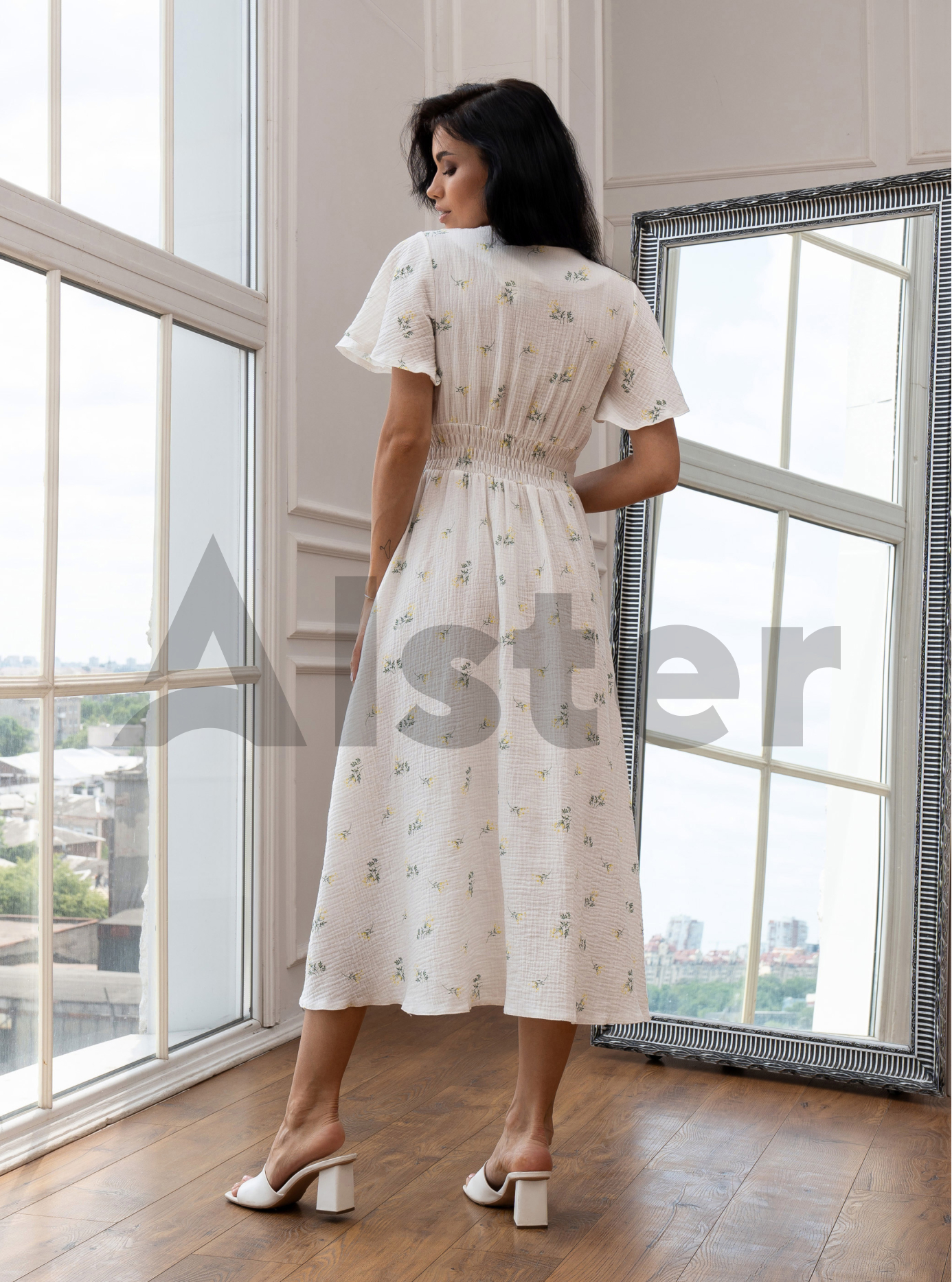 Длинное платье Stolyarchuk А935 с рукавом Жёлтый 44 (A935-02): фото - Alster.ua