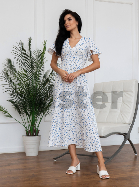 Длинное платье Stolyarchuk А935 с рукавом