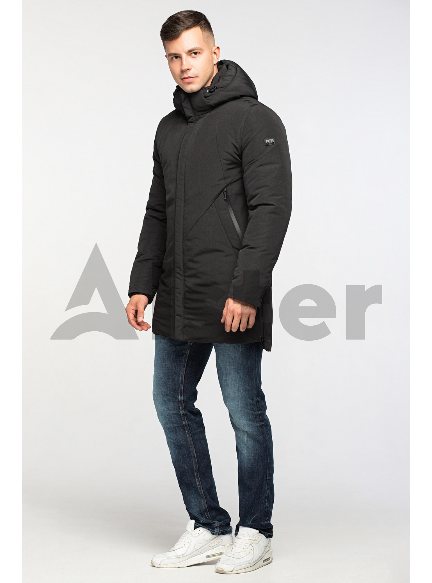 Стильная мужская зимняя куртка Чёрный 52 (02-MT21005): фото - Alster.ua