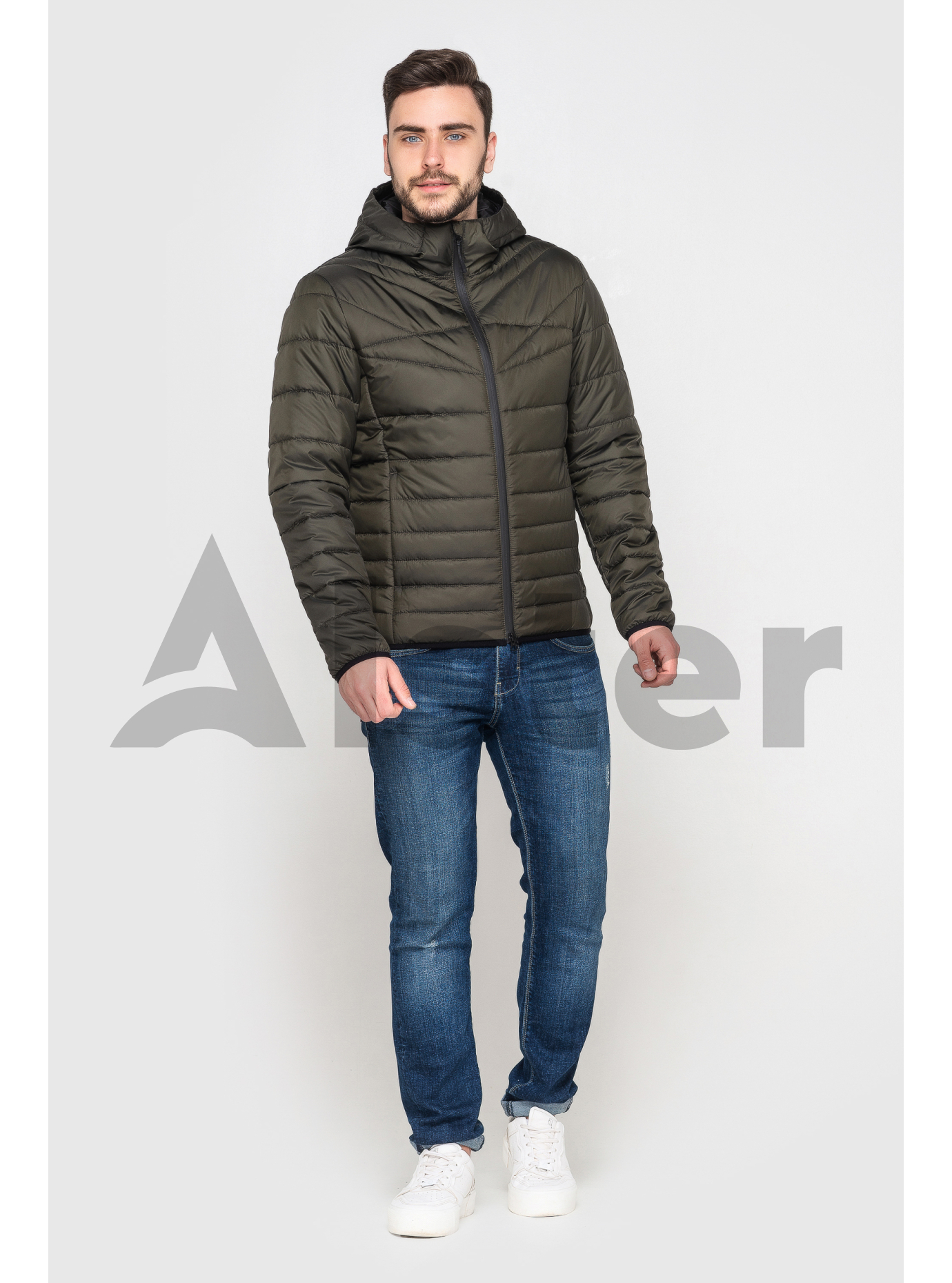 Куртка мужская с капюшоном Хаки 46 (02-MT21042): фото - Alster.ua