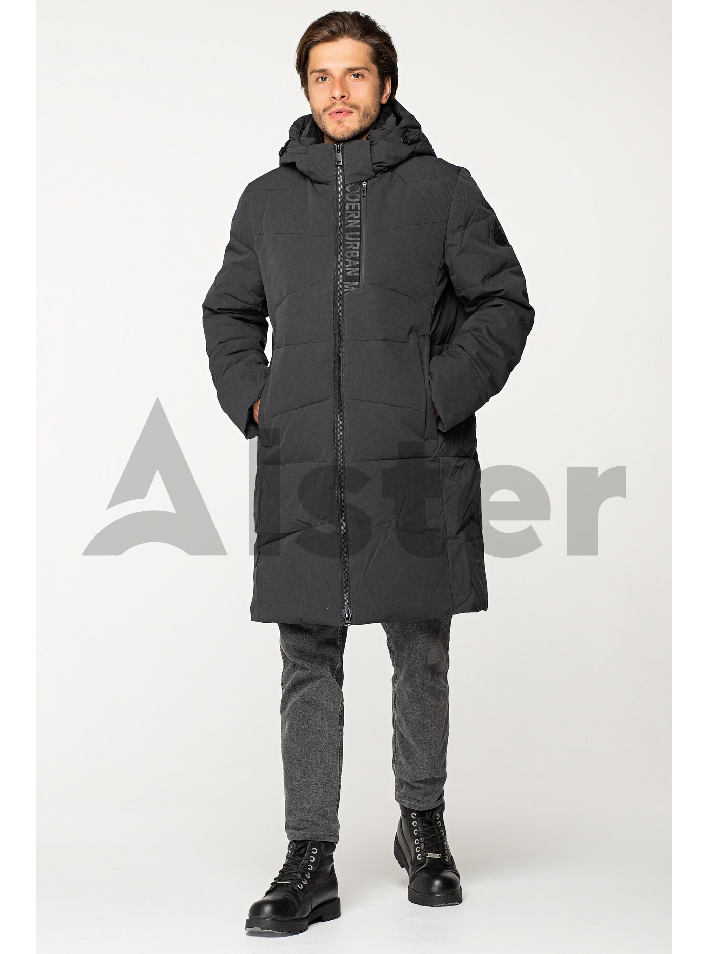 Мужская куртка на зиму Тёмно-серый 46 (02-MR19006): фото - Alster.ua