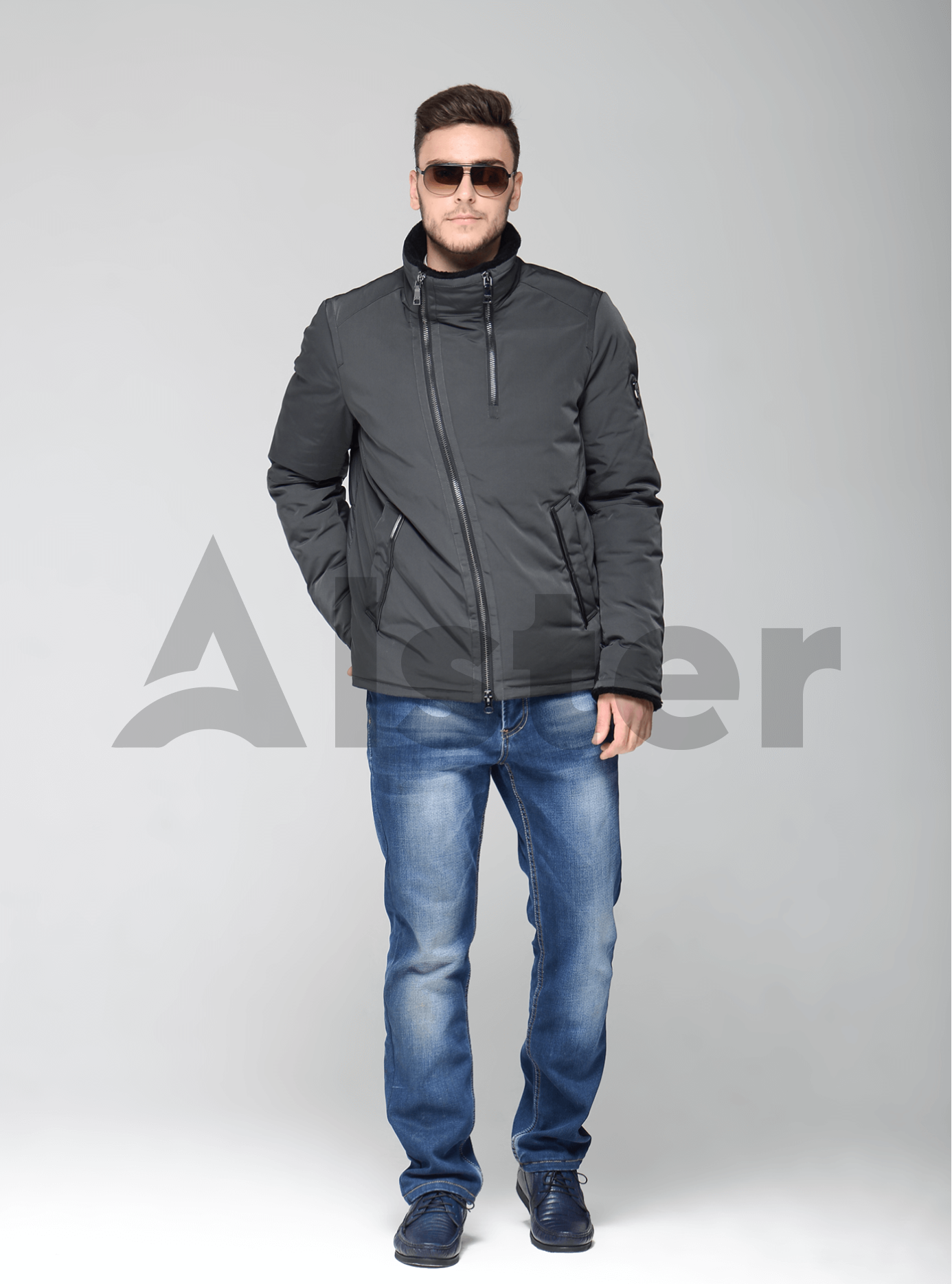 Мужская зимняя куртка Тёмно-серый 50 (02-MC19110): фото - Alster.ua