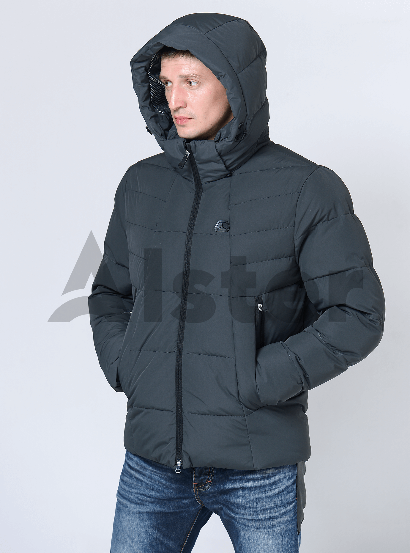 Зимняя мужская куртка Тёмно-серый 52 (02-MC19017): фото - Alster.ua